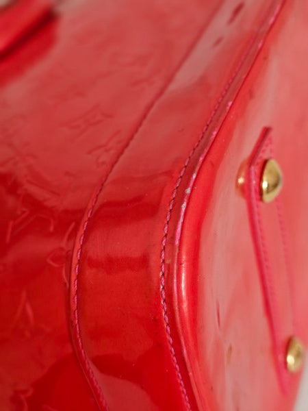 Louis Vuitton Red Monogram Vernis Alma GM Bag