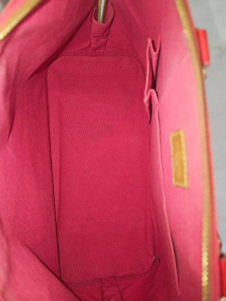 Louis Vuitton Red Monogram Vernis Alma GM Bag