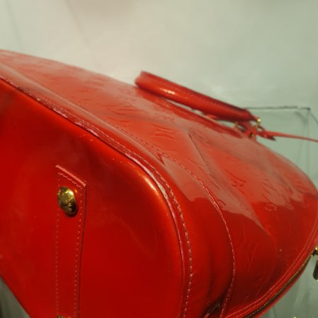 Louis Vuitton Red Monogram Vernis Alma GM Bag