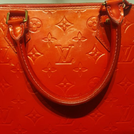 Louis Vuitton Red Monogram Vernis Alma GM Bag