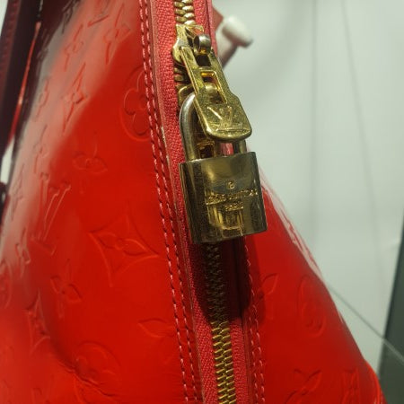 Louis Vuitton Red Monogram Vernis Alma GM Bag