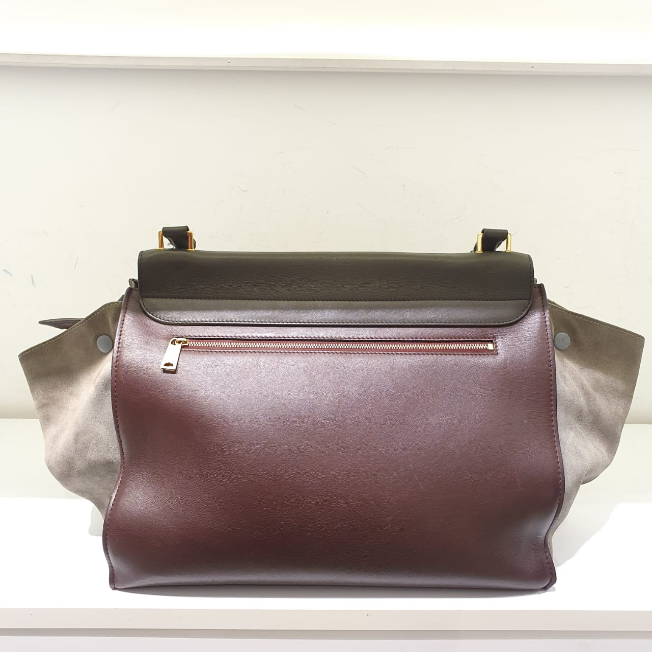 Celine Bicolor Trapeze All Soft Shoulder Bag