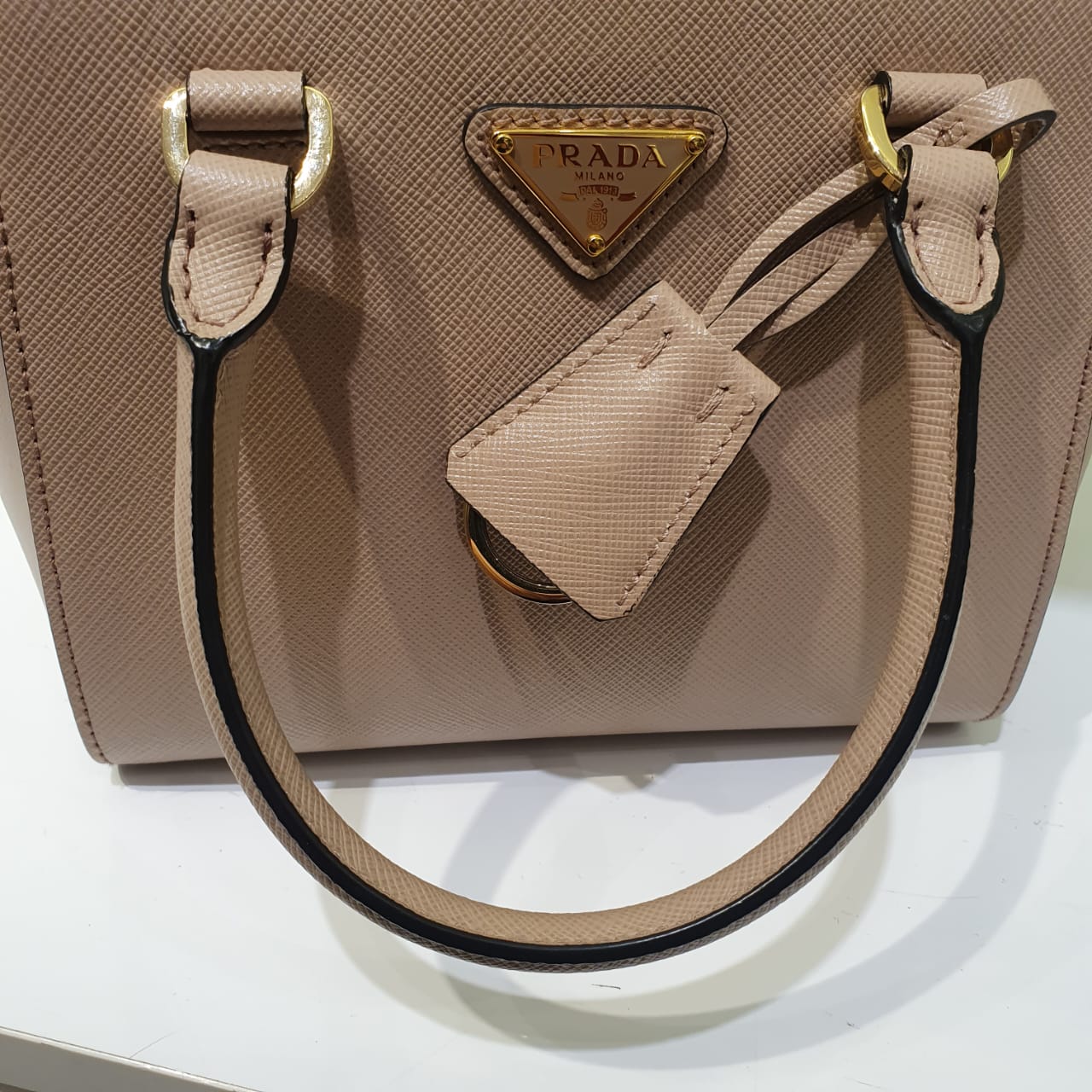 Prada Pink Nude Mini Tote Bag