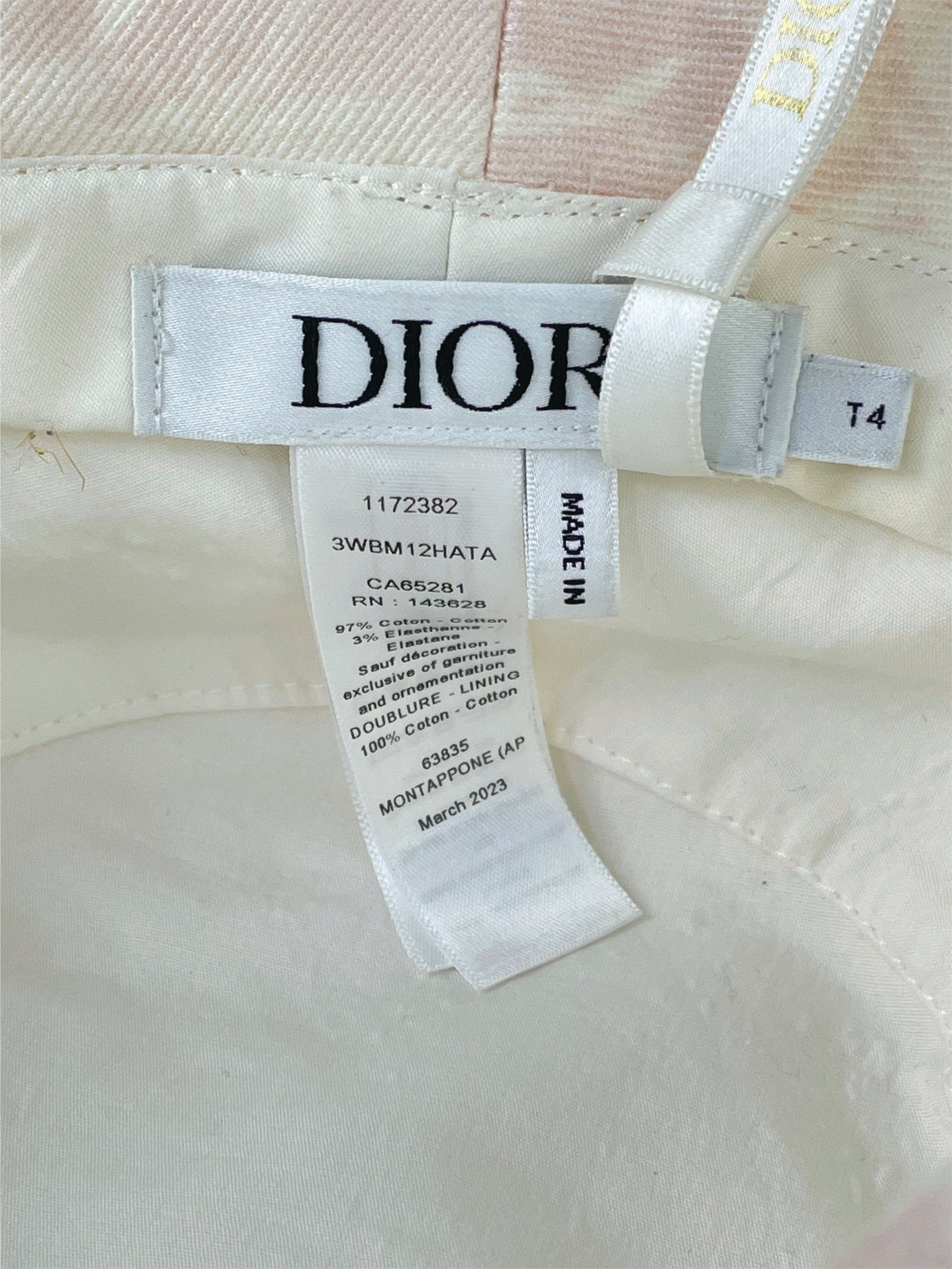 Christian Dior Bicolor Logo Puckett Hat