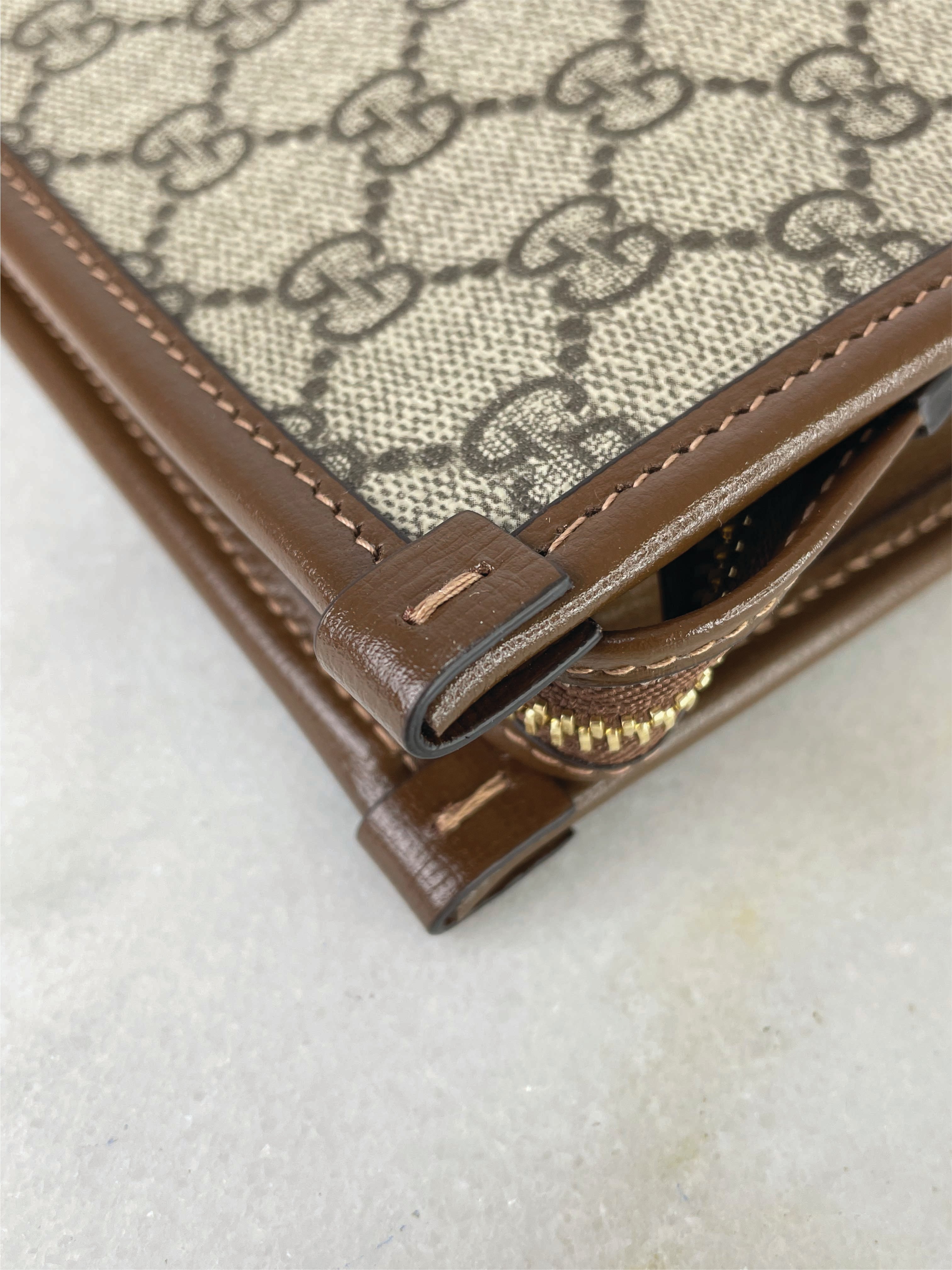 Gucci Brown GG Interlocking Pouch