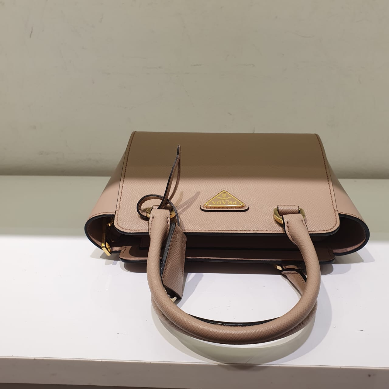 Prada Pink Nude Mini Tote Bag