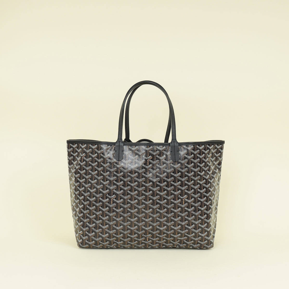 Goyard Black Goyardine Saint Louis PM Bag