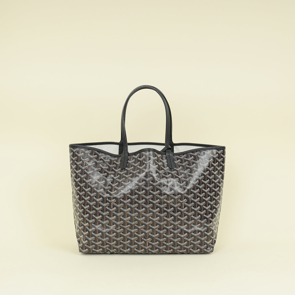 Goyard Black Goyardine Saint Louis PM Bag