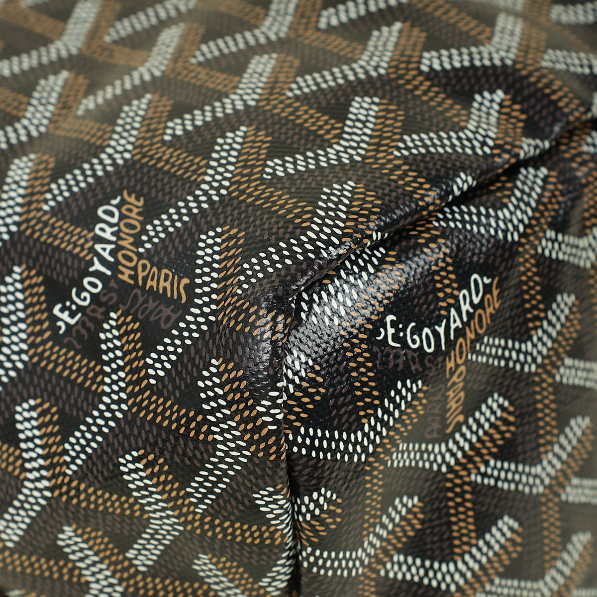 Goyard Black Goyardine Saint Louis PM Bag