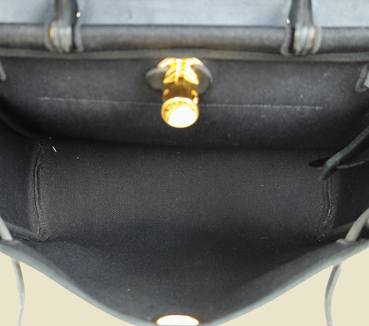 Hermes Noir Retourne Herbag Zip 31 PM Bag