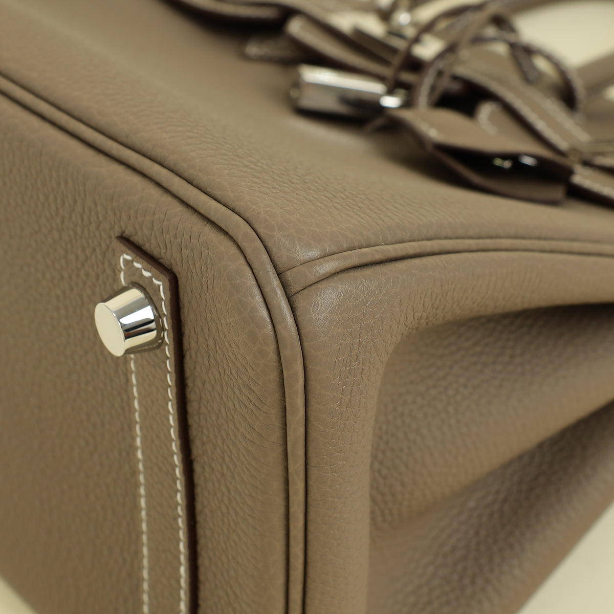 Hermes Etoupe Birkin 25 Bag