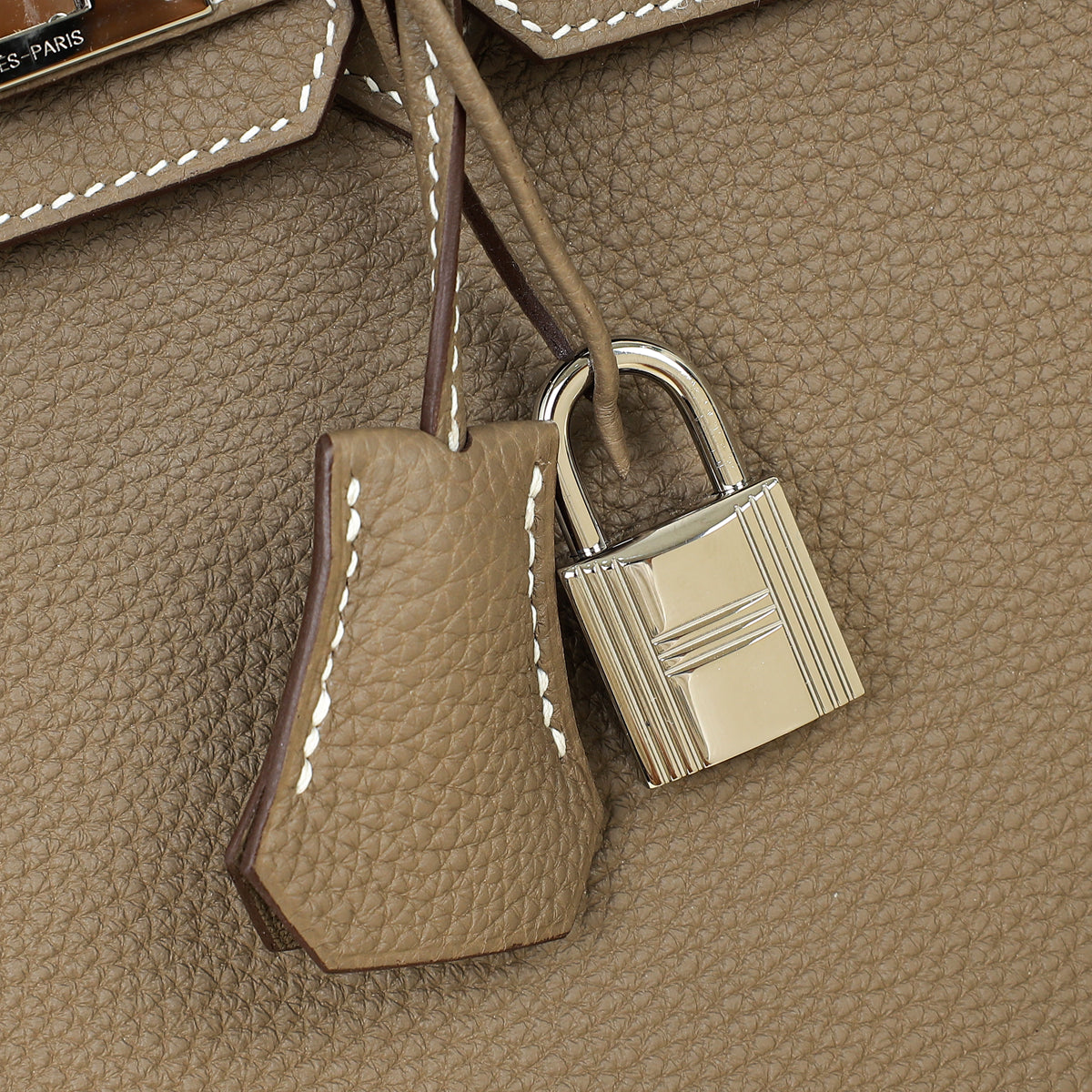 Hermes Etoupe Birkin 25 Bag