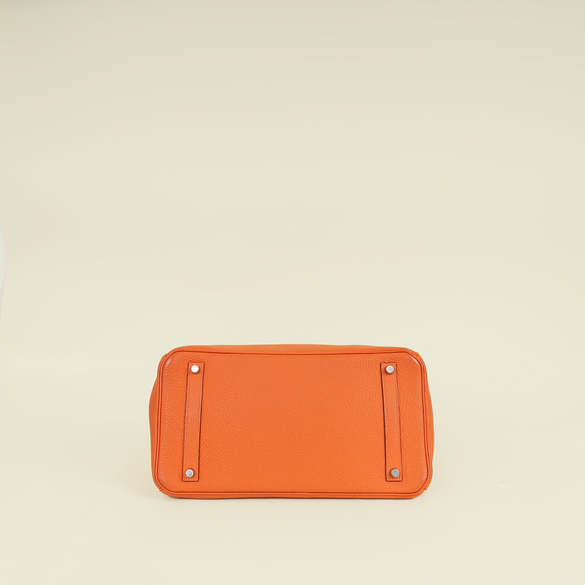 Hermes Orange Birkin 35 Evergrain Bag