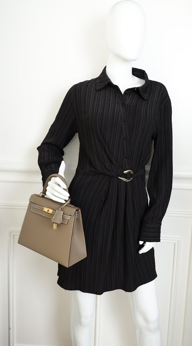 Hermes Etoupe Sellier Kelly 25 Bag