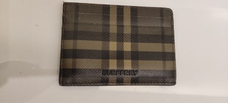 Burberry Green House Check Card Holder