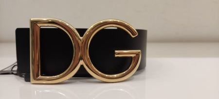 Dolce & Gabbana Black DG Belt 40