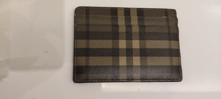 Burberry Green House Check Card Holder