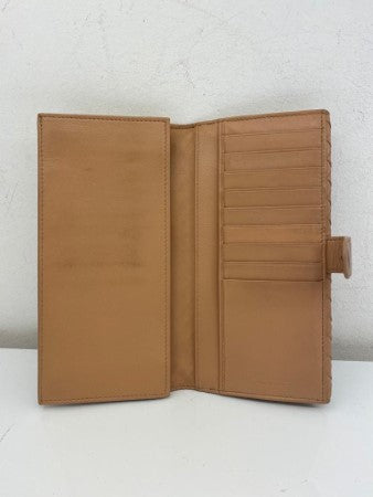 Bottega Veneta Nude Long Wallet