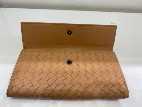 Bottega Veneta Nude Long Wallet