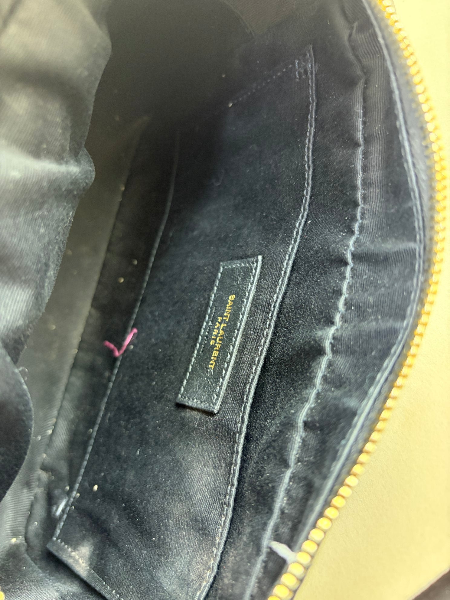 YSL Black Lou Camera calfskin matelassé monogram