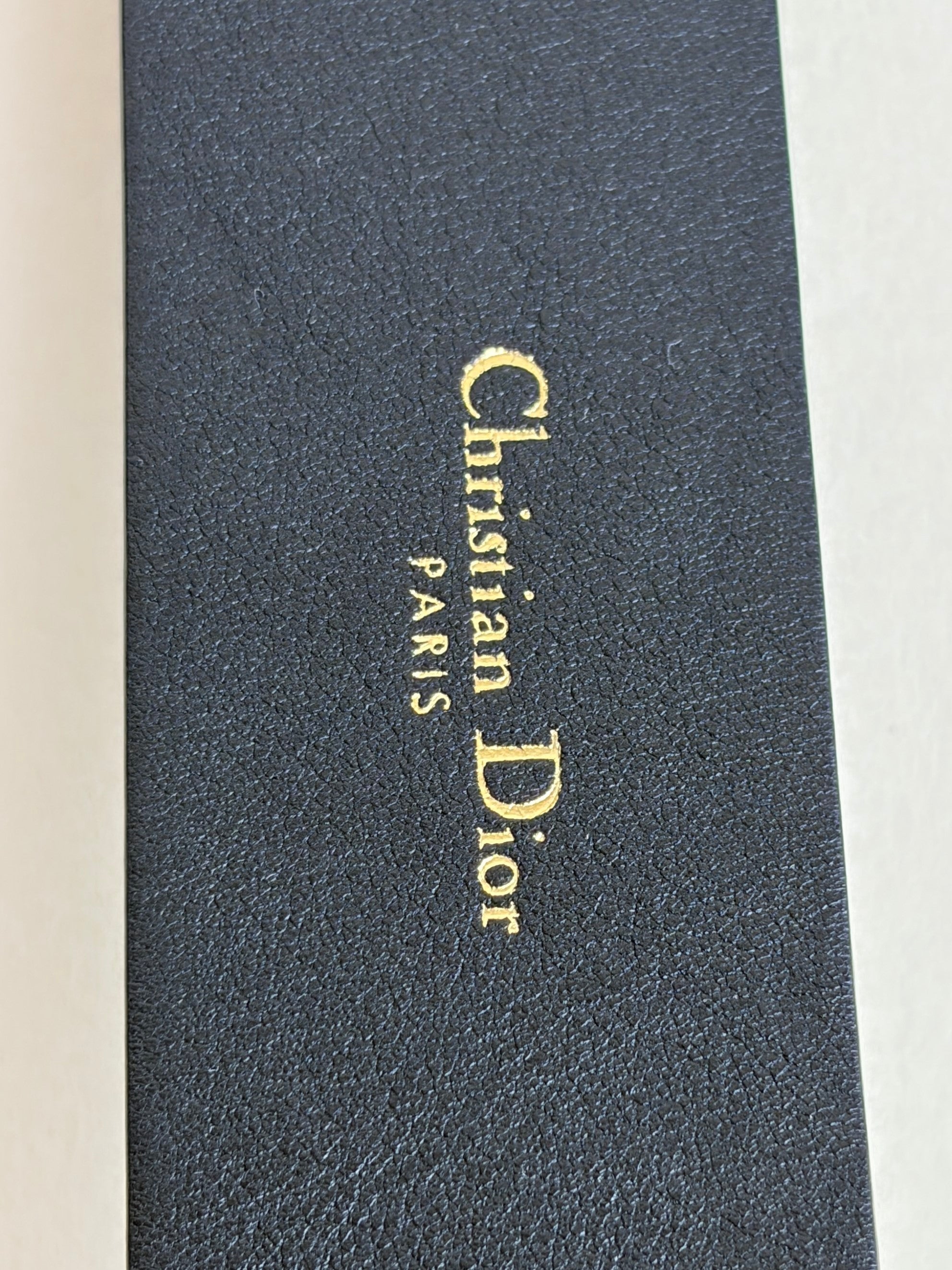 Christian Dior Black Diorquake 35 mm Belt