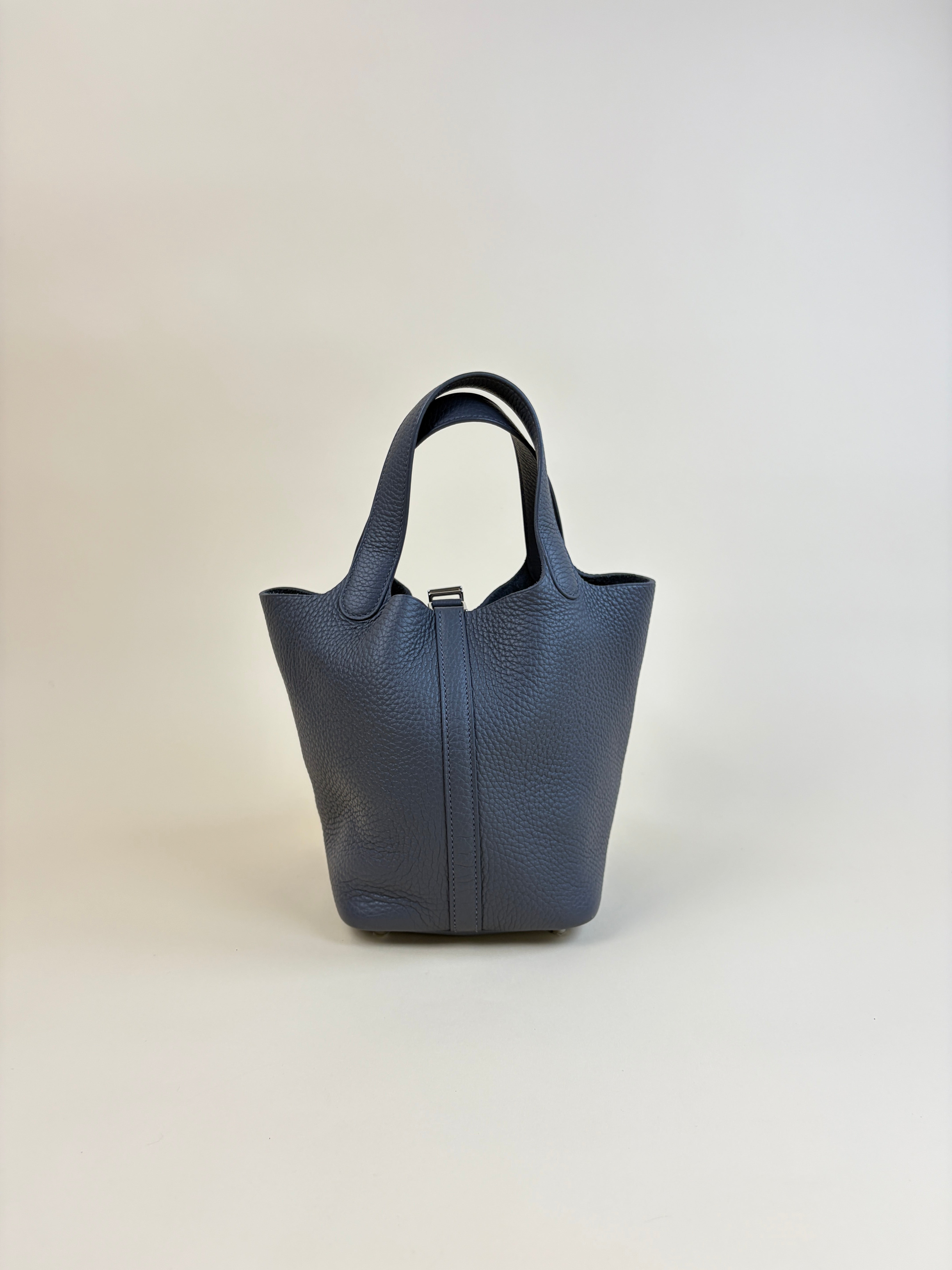 Hermes Gris Misty Picotin Lock 18 Bag