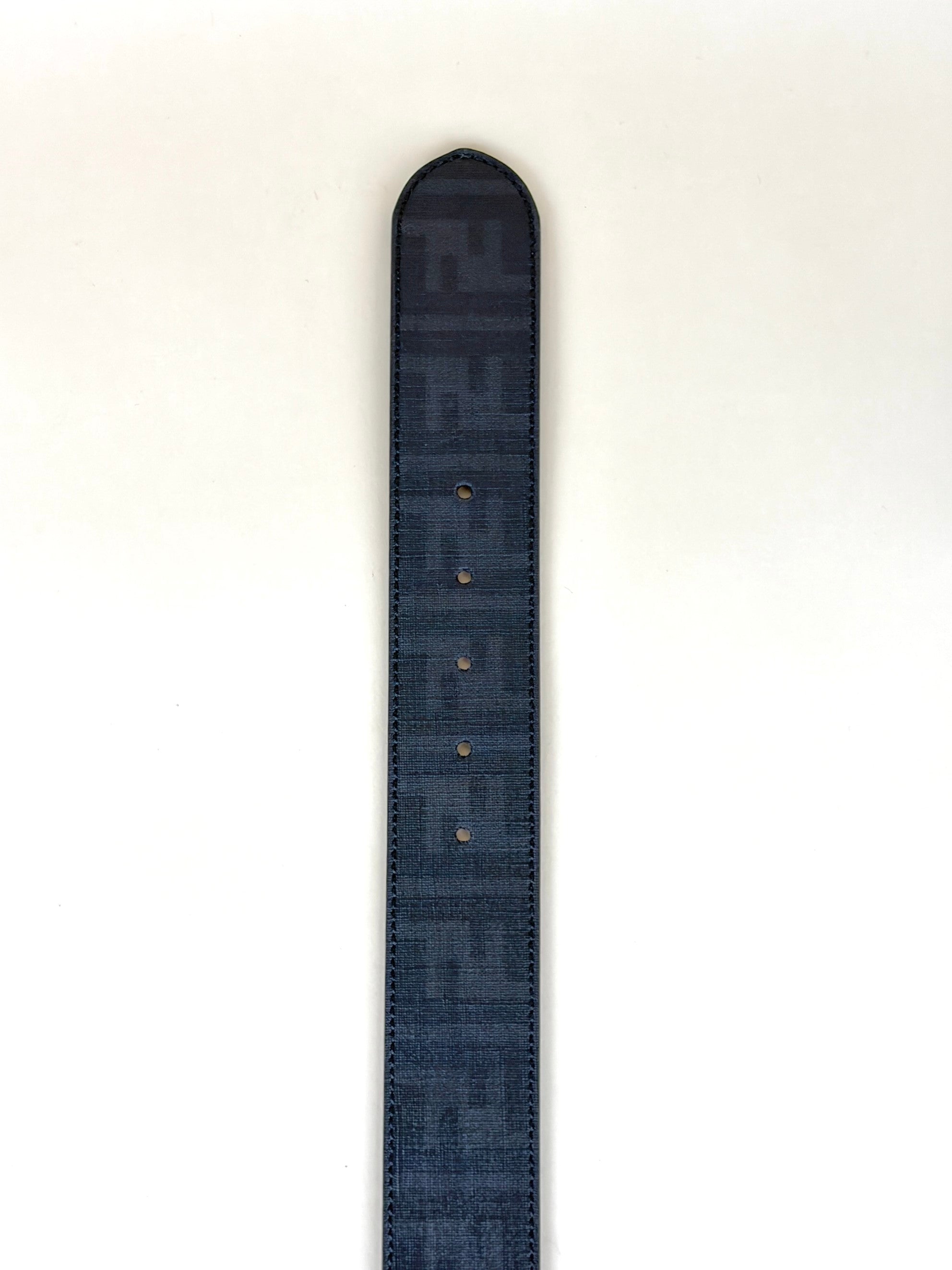 Fendi Dark Grey Zucca Spalmati College Belt 44