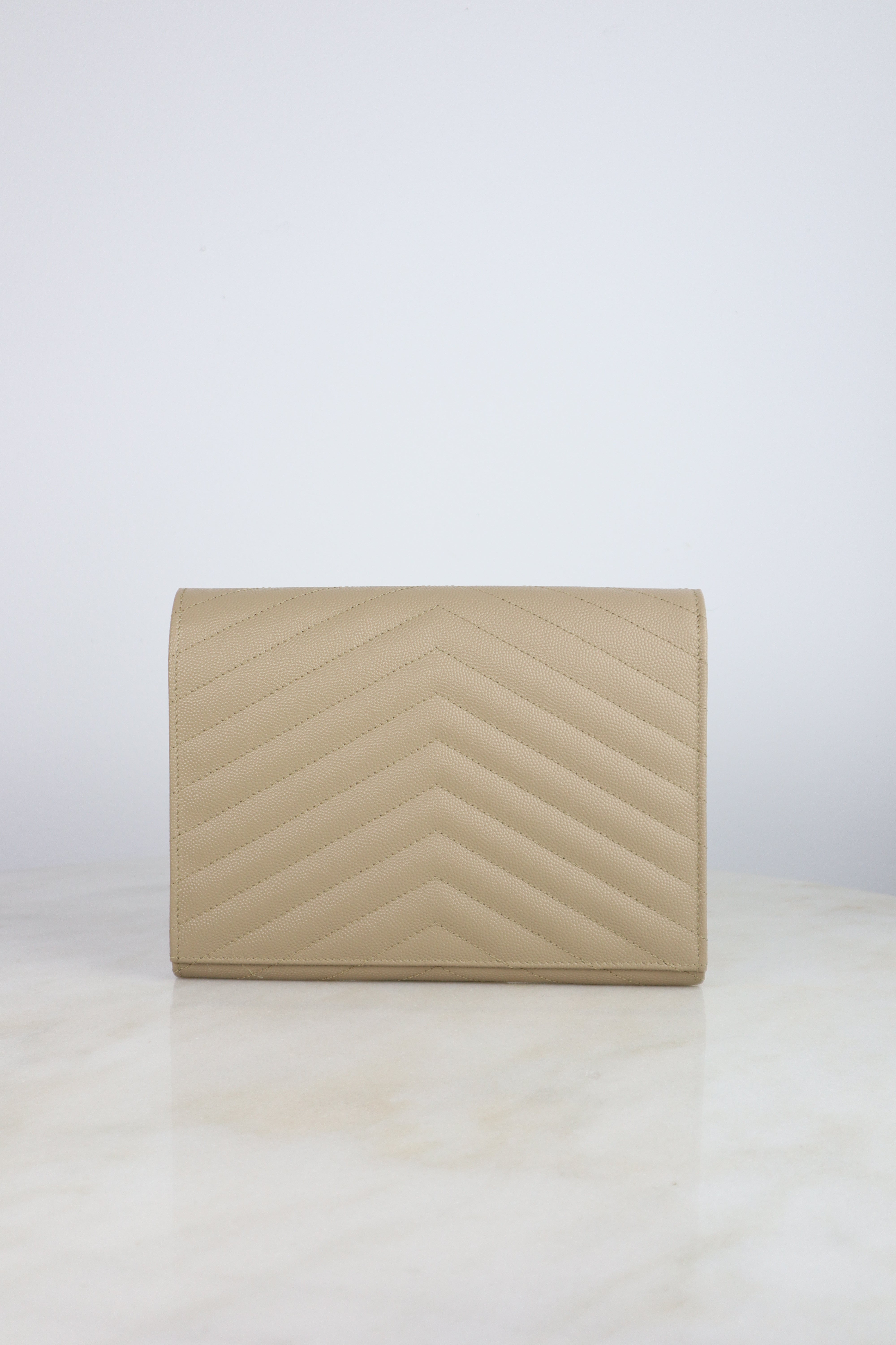 YSL Beige Cassandre Pouch