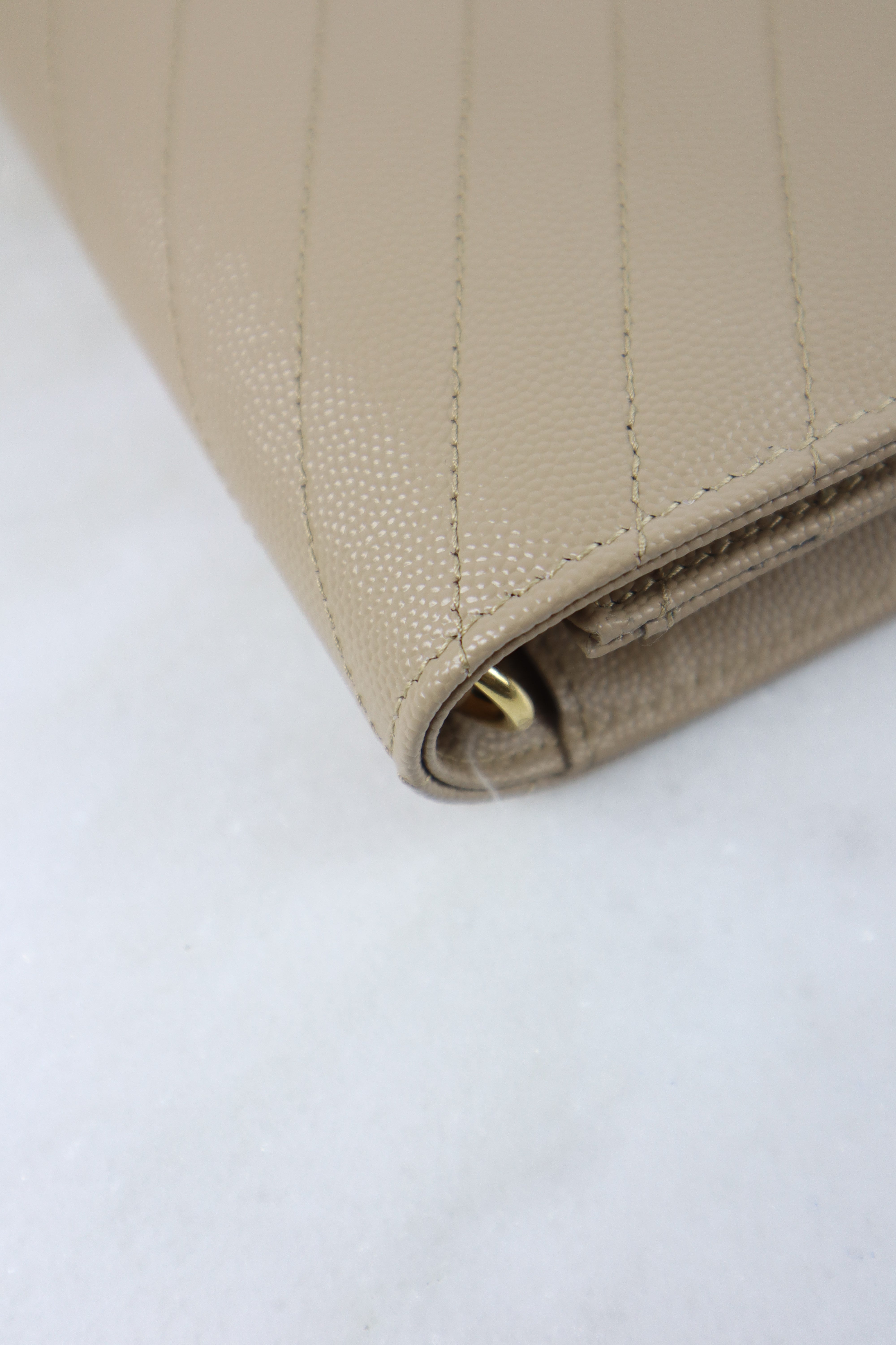 YSL Beige Cassandre Pouch