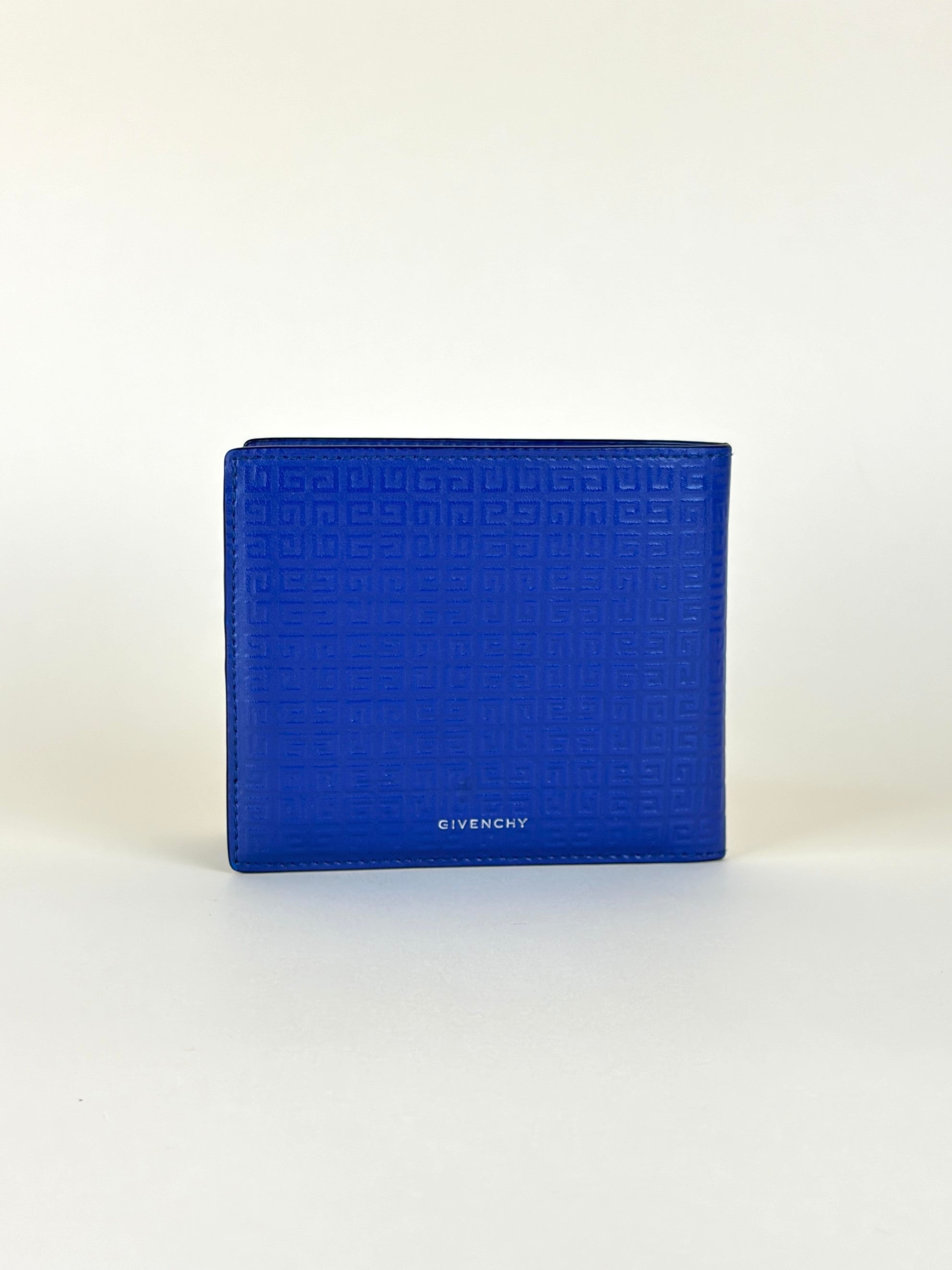 Givenchy Blue Ocean 4G Embossed Bifold Wallet