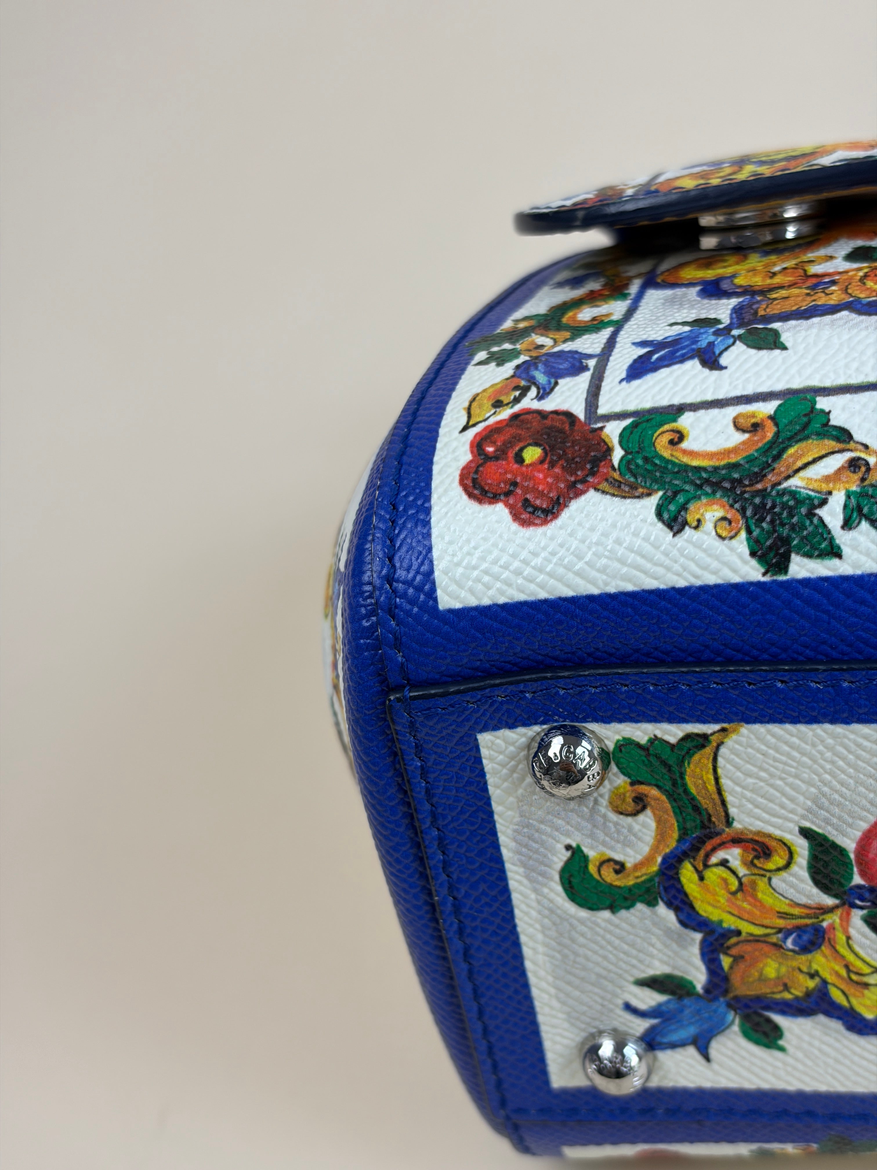 Dolce & Gabbana Multicolor Dauphine Large Sicily Majolica with Strap