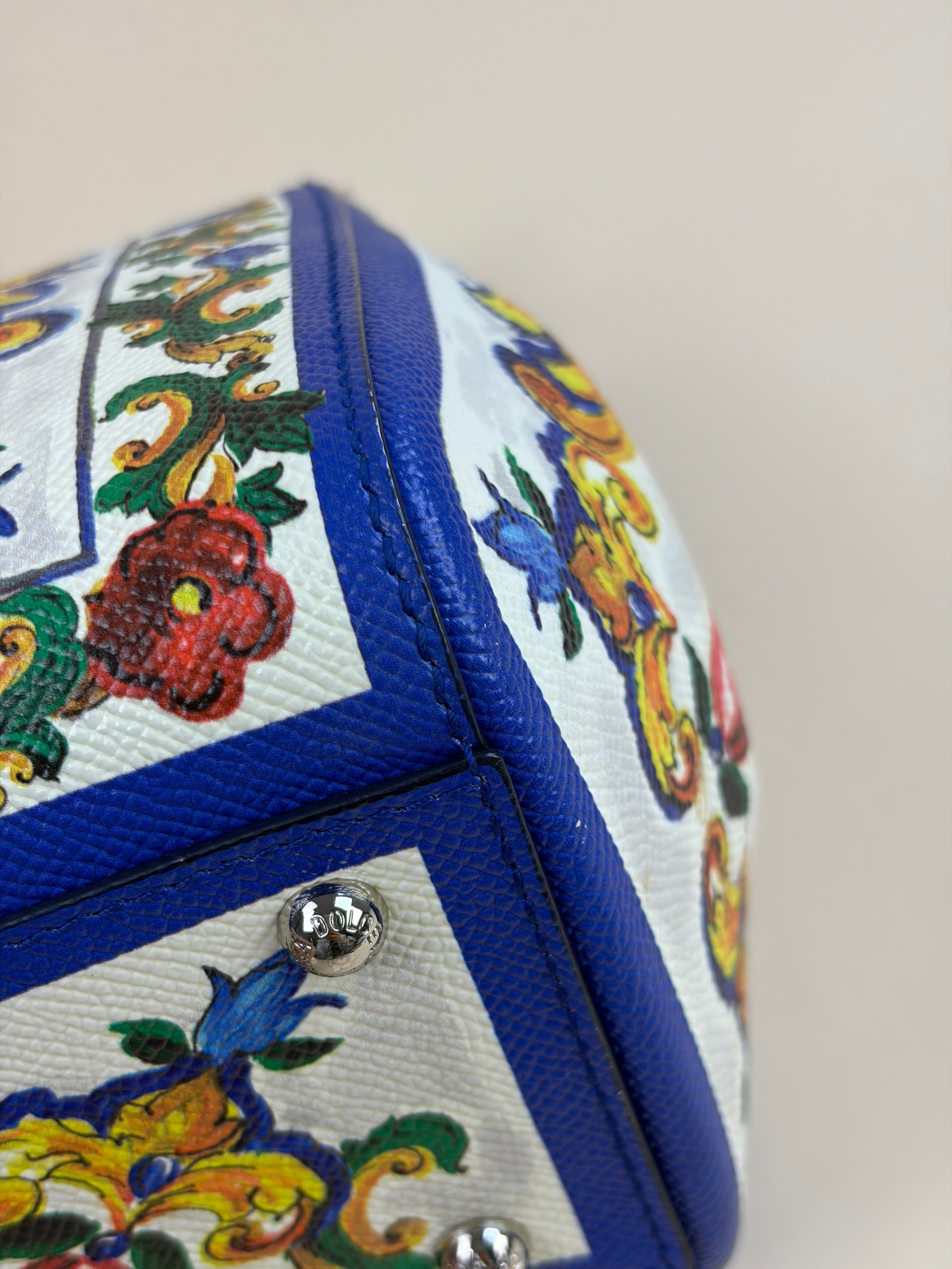 Dolce & Gabbana Multicolor Dauphine Large Sicily Majolica with Strap