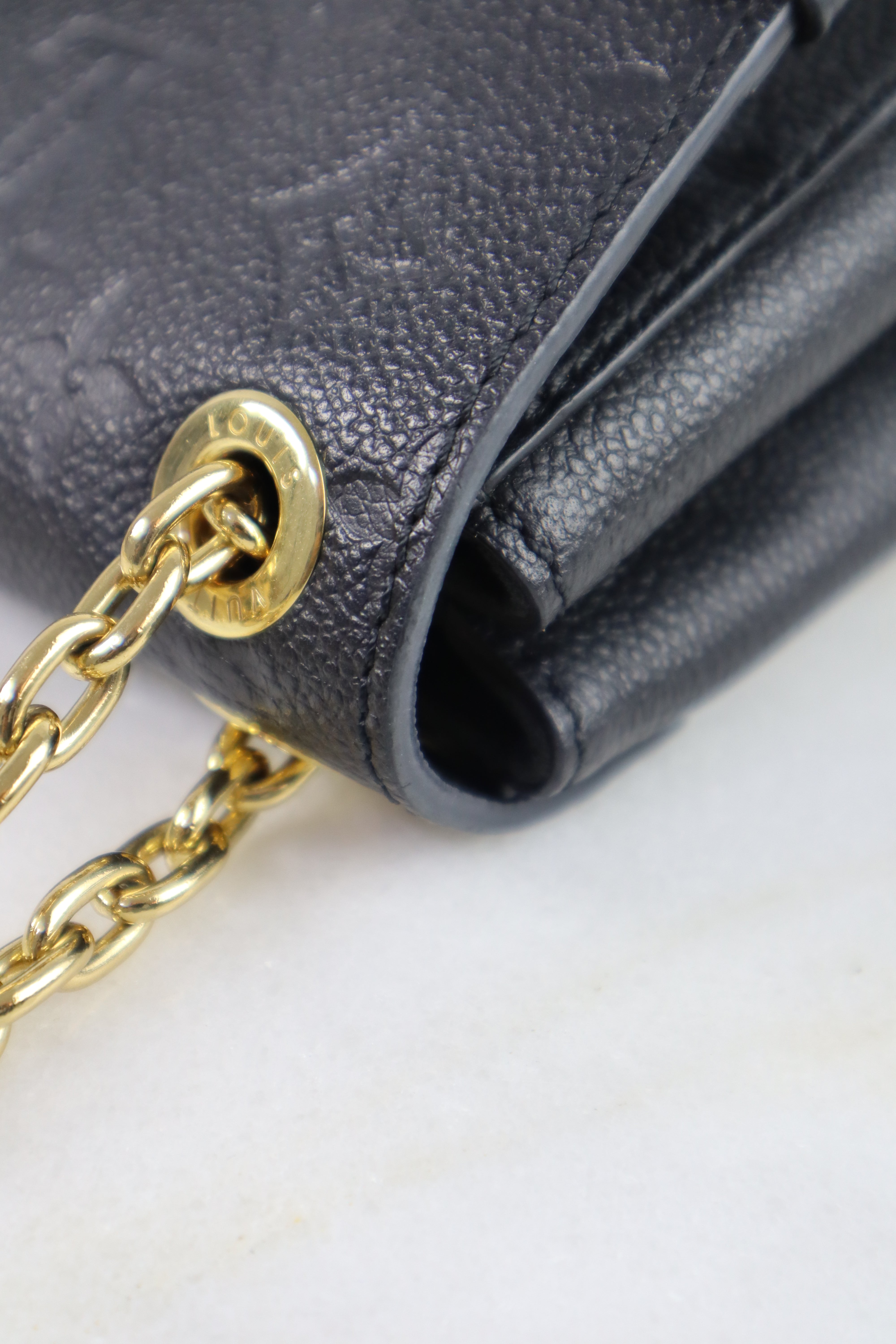 Louis Vuitton Black Monogram Empreinte Vavin BB Bag