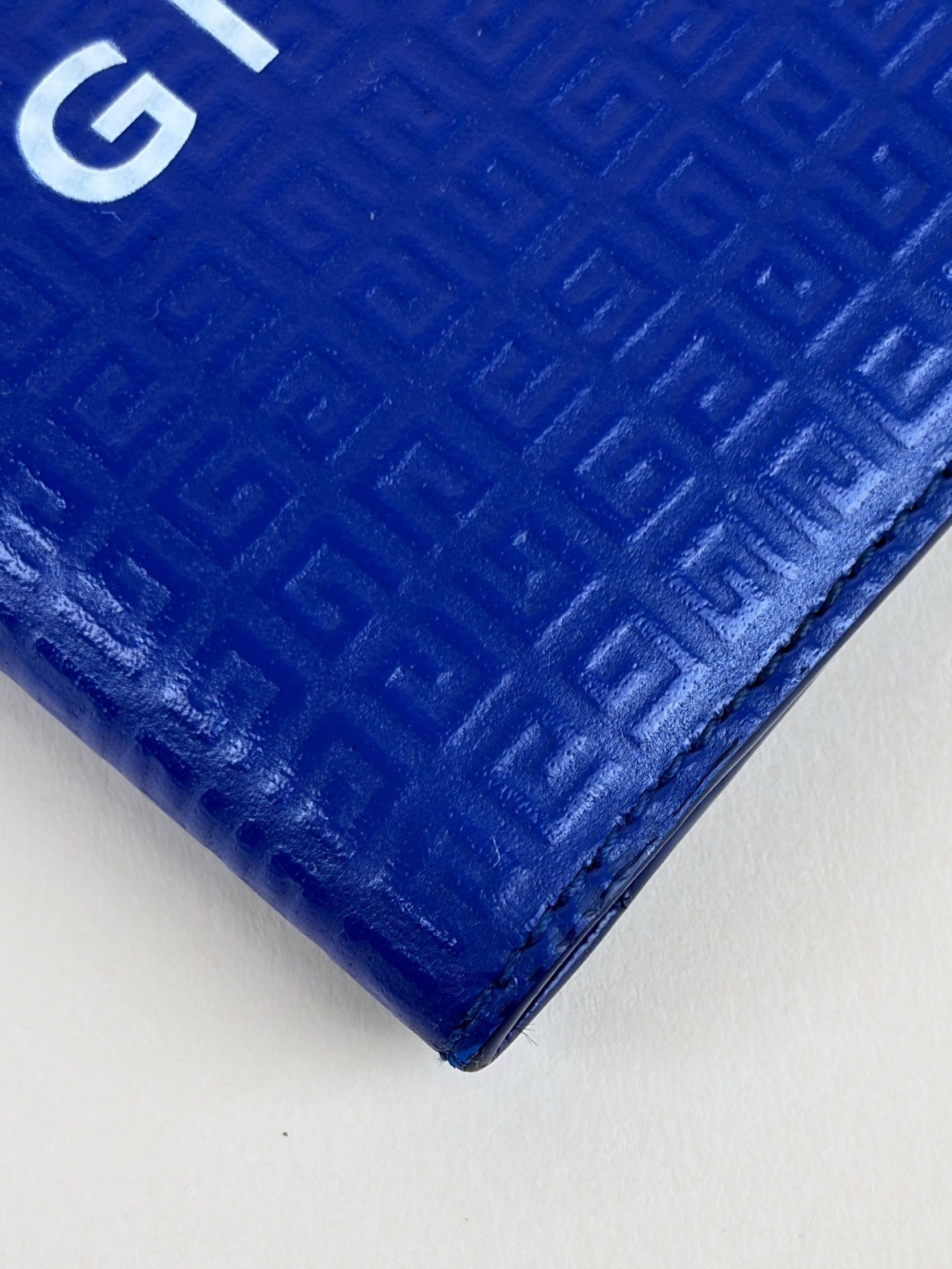 Givenchy Blue Ocean 4G Embossed Bifold Wallet
