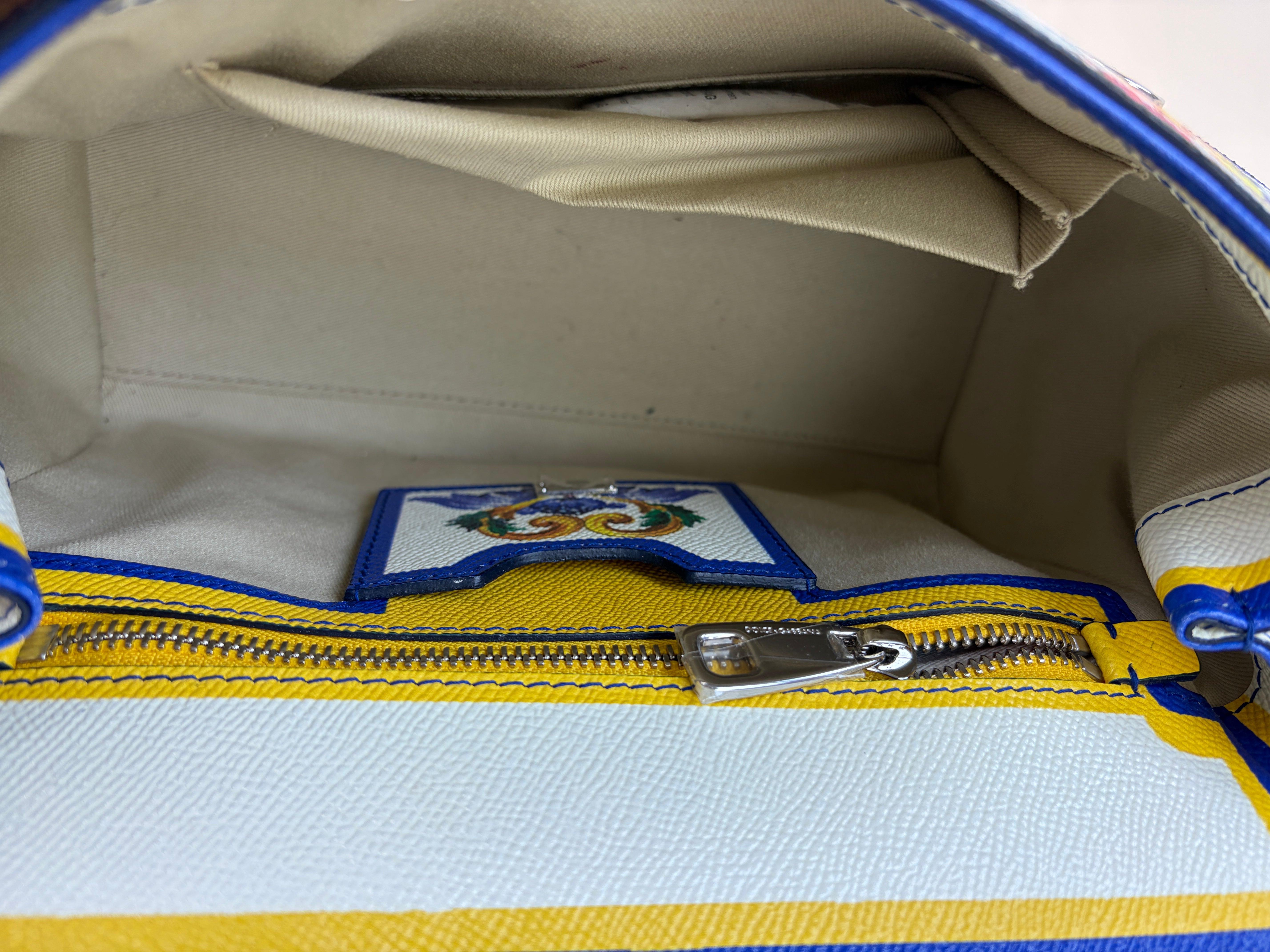 Dolce & Gabbana Multicolor Dauphine Large Sicily Majolica with Strap