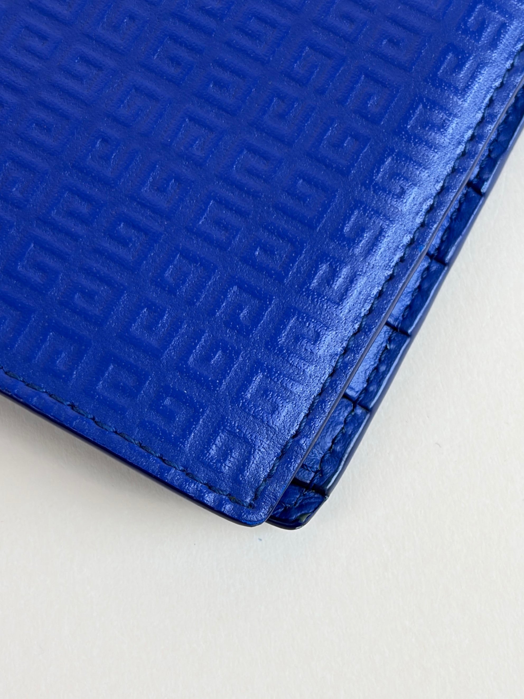 Givenchy Blue Ocean 4G Embossed Bifold Wallet