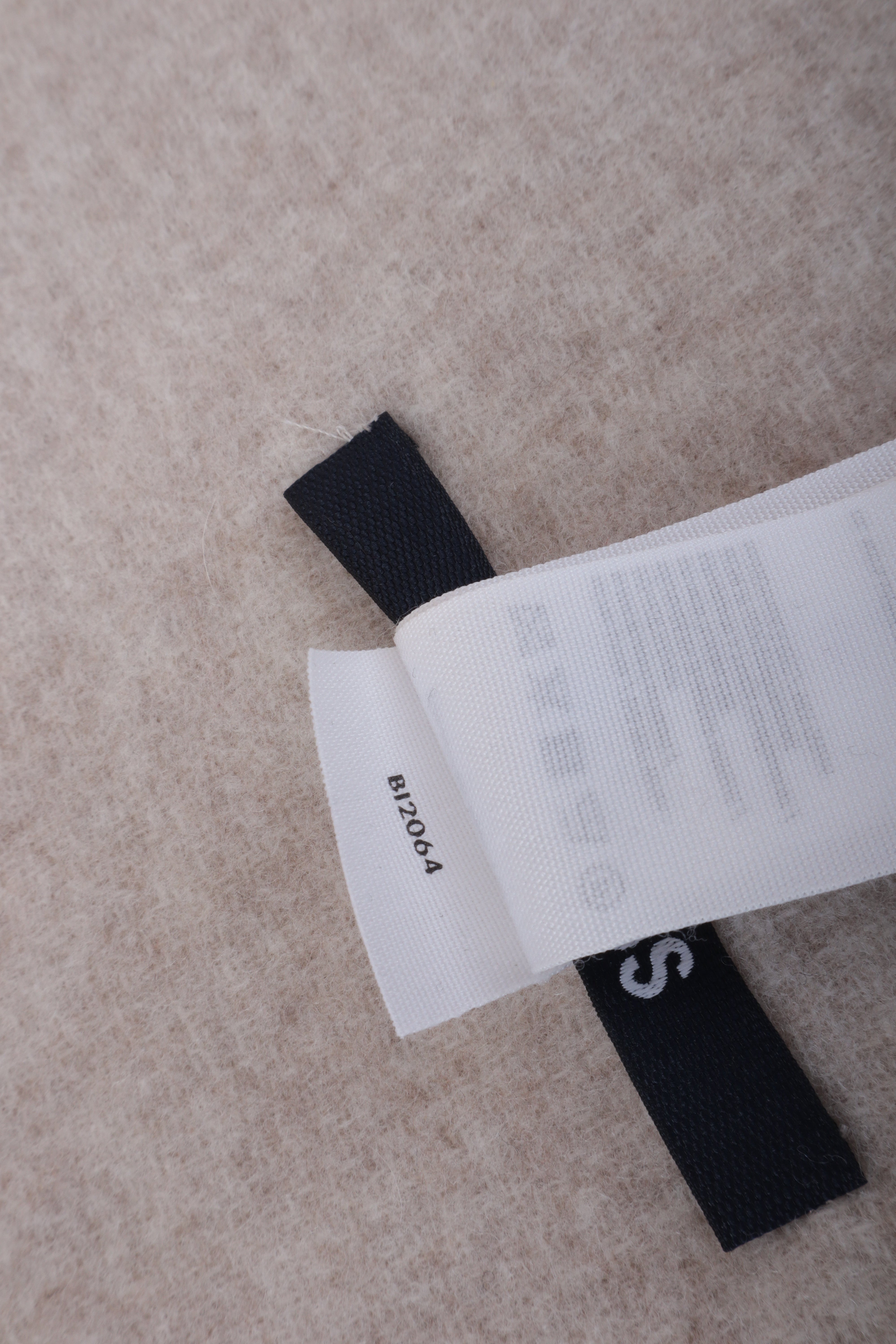 Jacquemus Bicolor Fringe Logo Wool Scarf