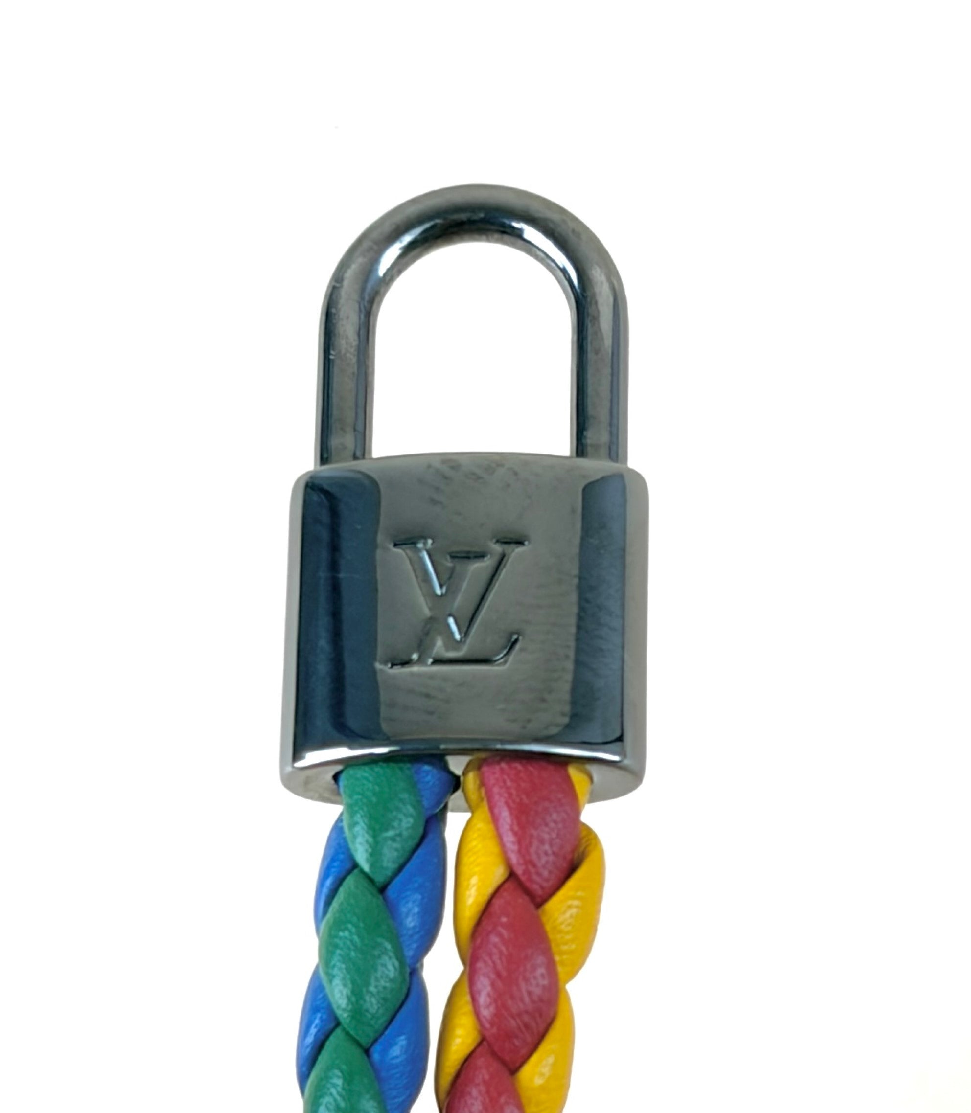 Louis Vuitton Multicolor Braided Twin Locks Bracelet