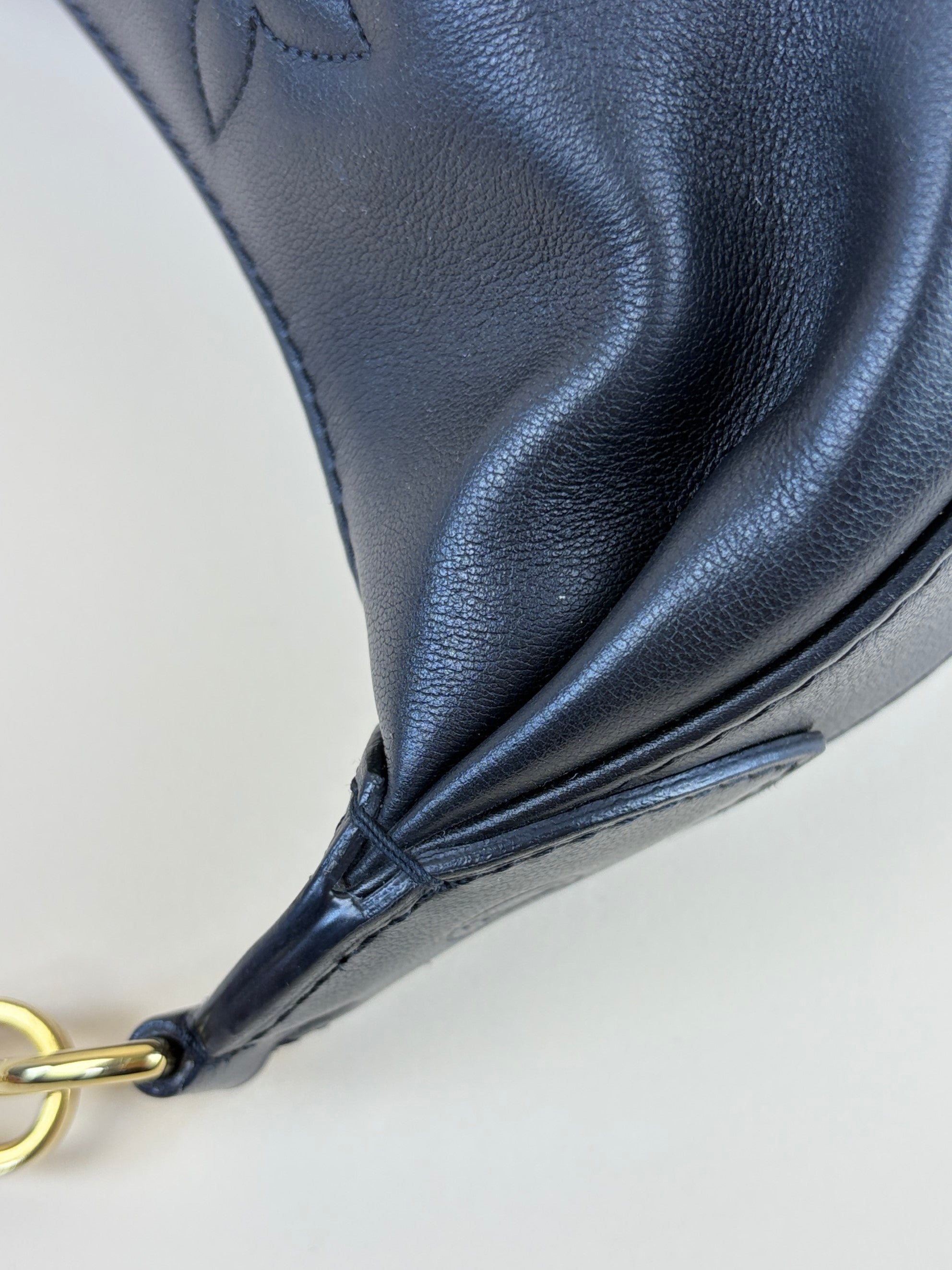 Louis Vuitton Black Monogram Over The Moon Bag with Chain and Strap
