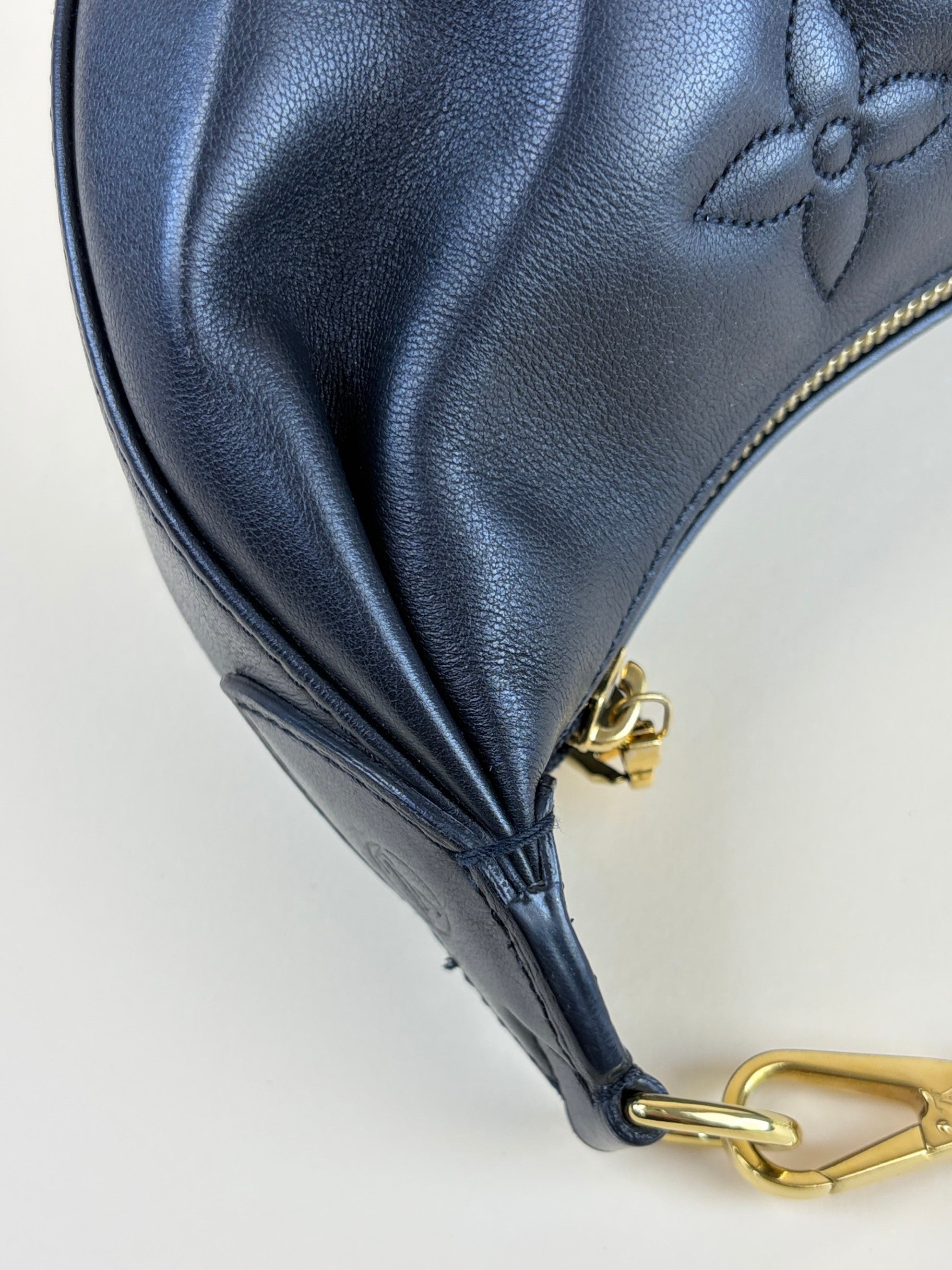 Louis Vuitton Black Monogram Over The Moon Bag with Chain and Strap