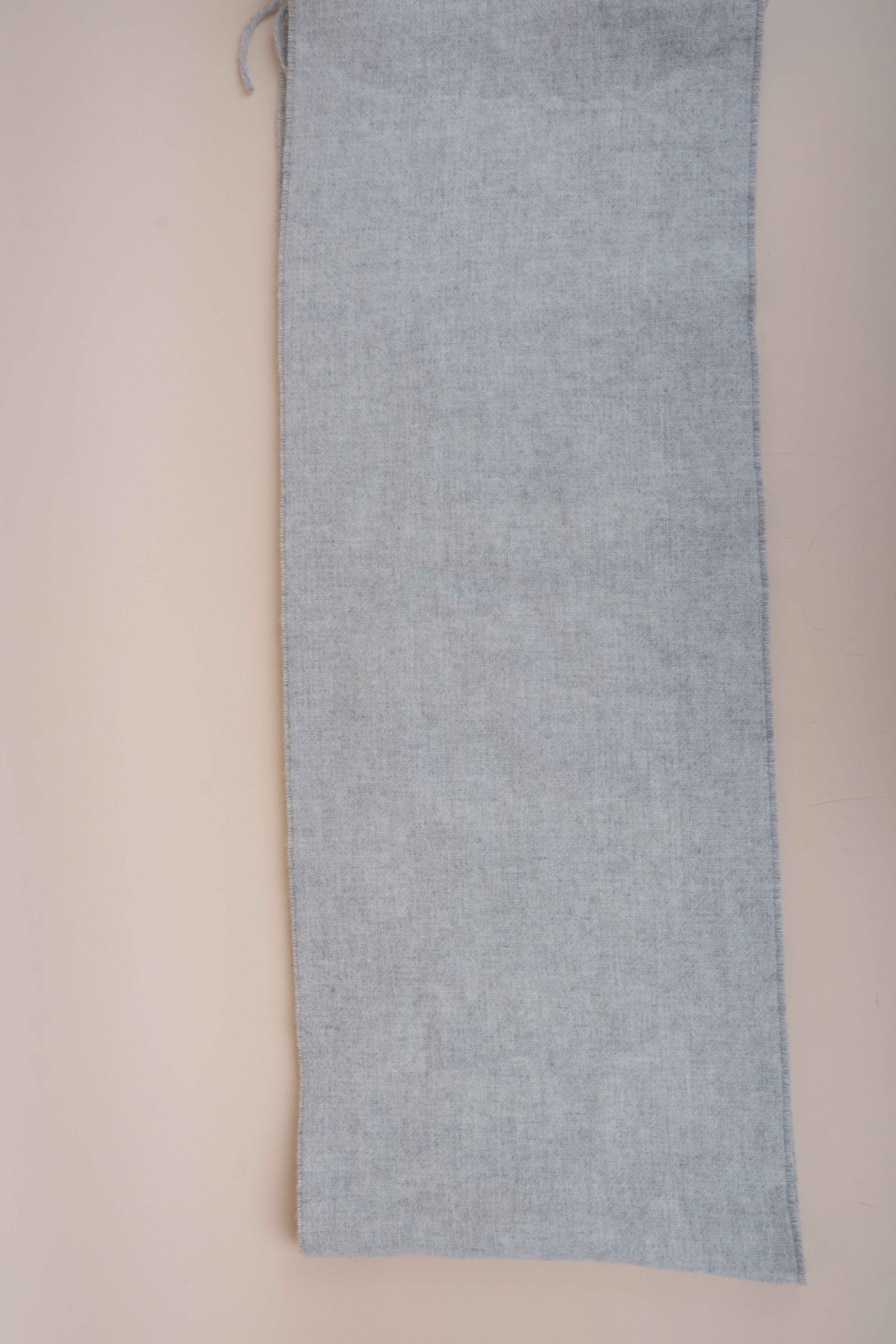 Jacquemus Grey Fringe Wool Scarf