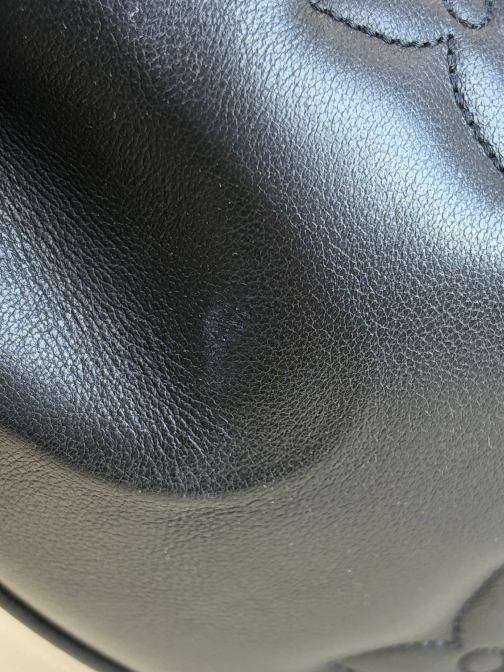 Louis Vuitton Black Monogram Over The Moon Bag with Chain and Strap