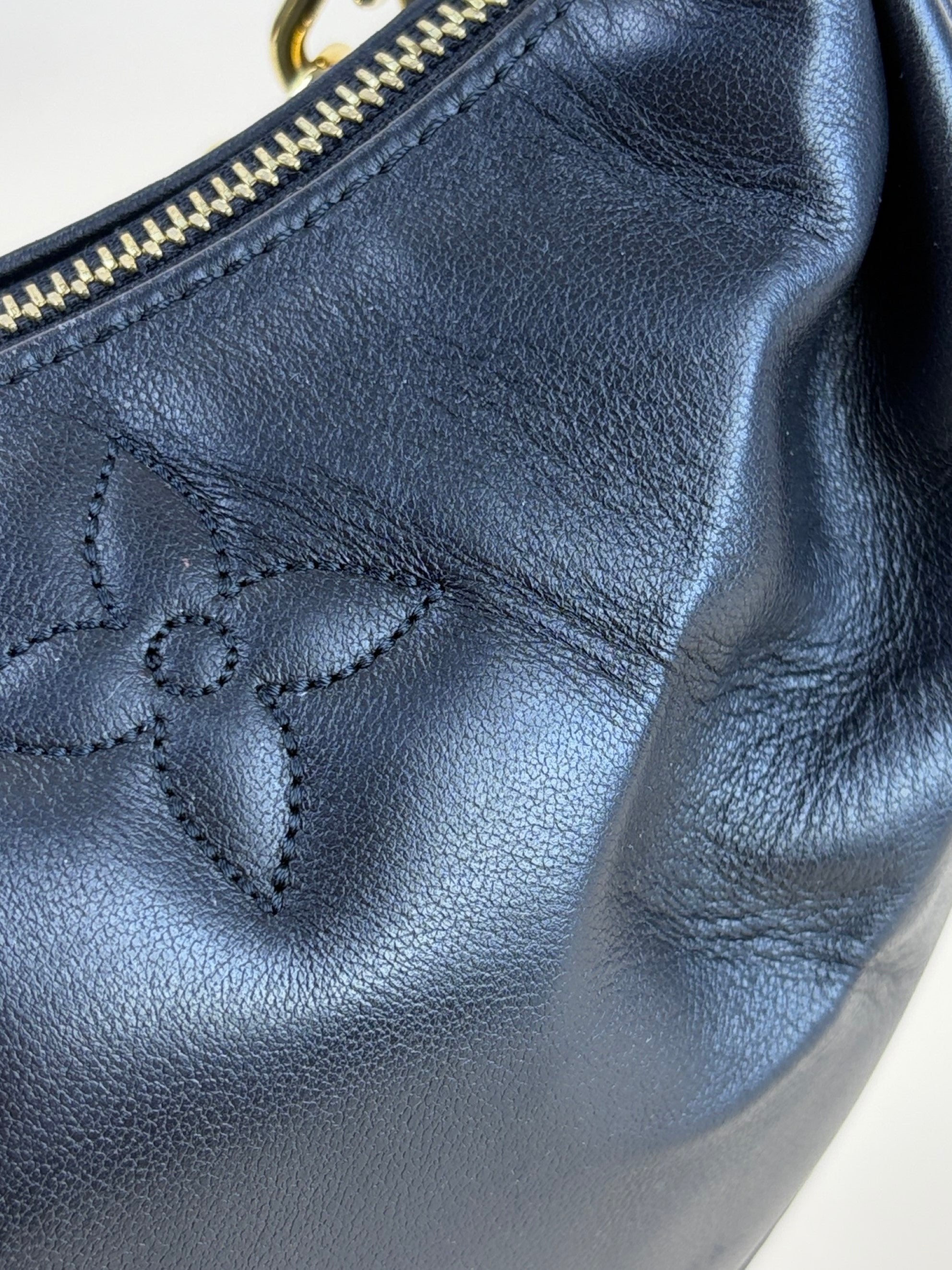 Louis Vuitton Black Monogram Over The Moon Bag with Chain and Strap
