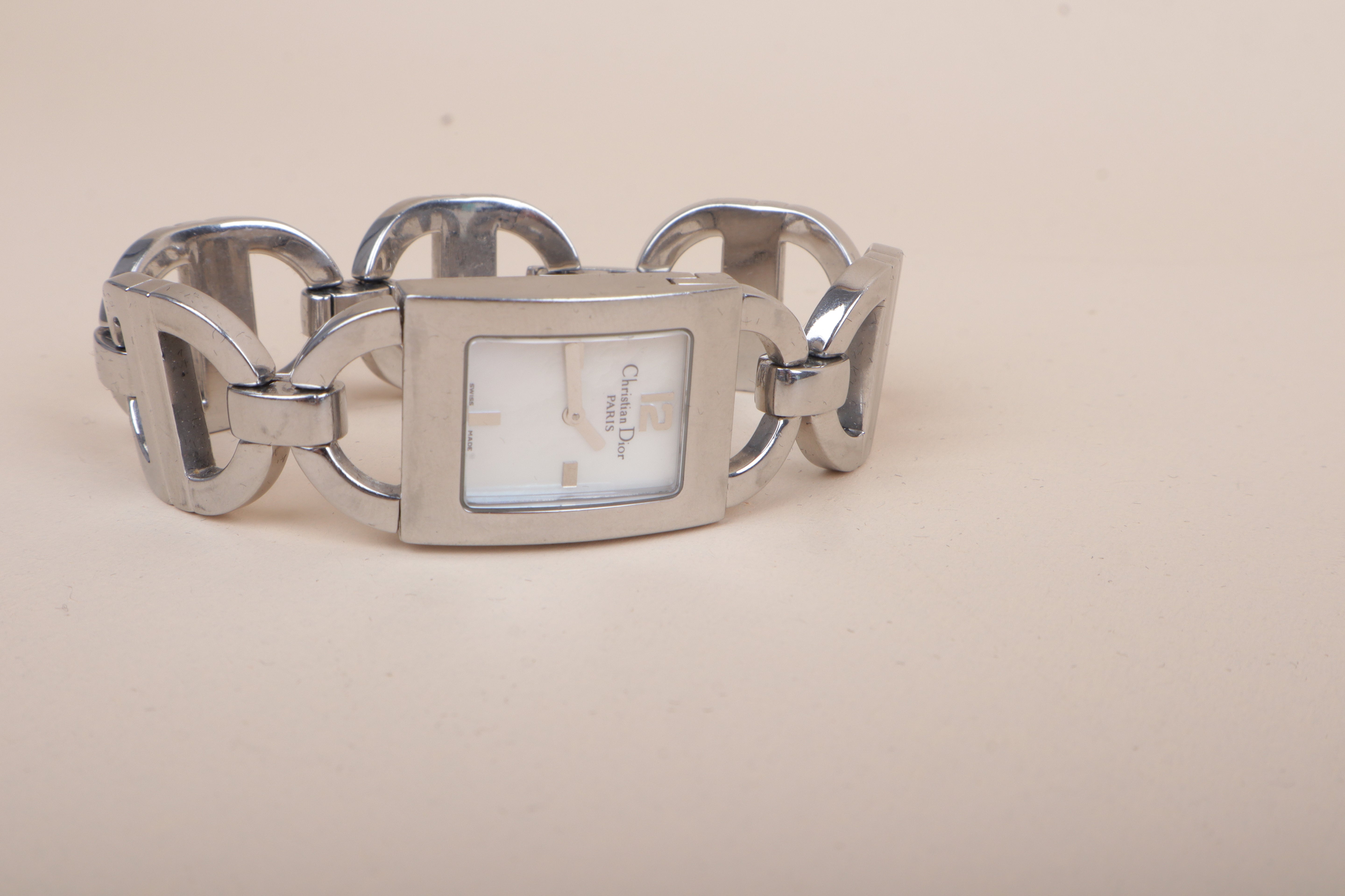 Christian Dior Silver Stainless Steel Maris CD 19mm Watch