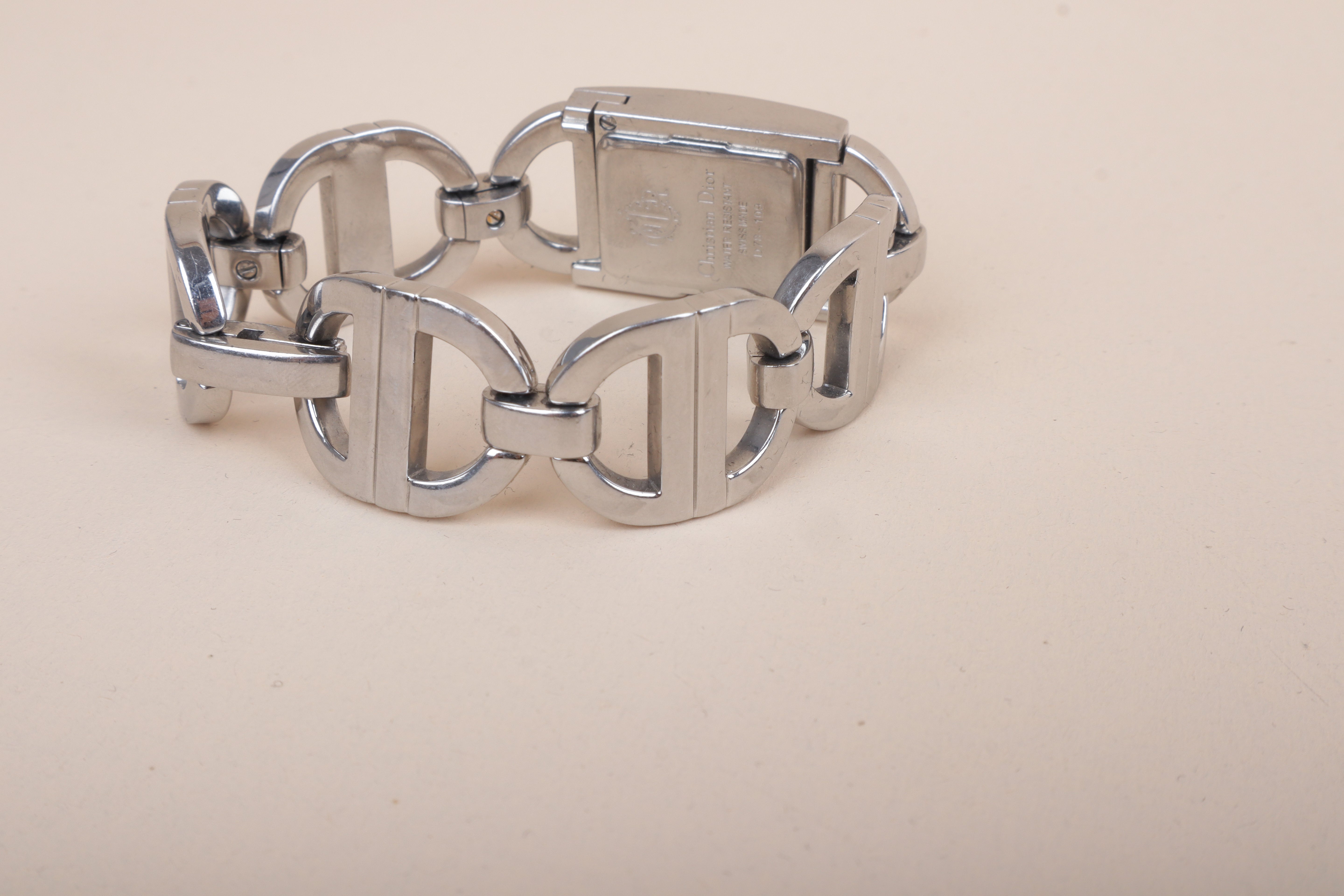 Christian Dior Silver Stainless Steel Maris CD 19mm Watch
