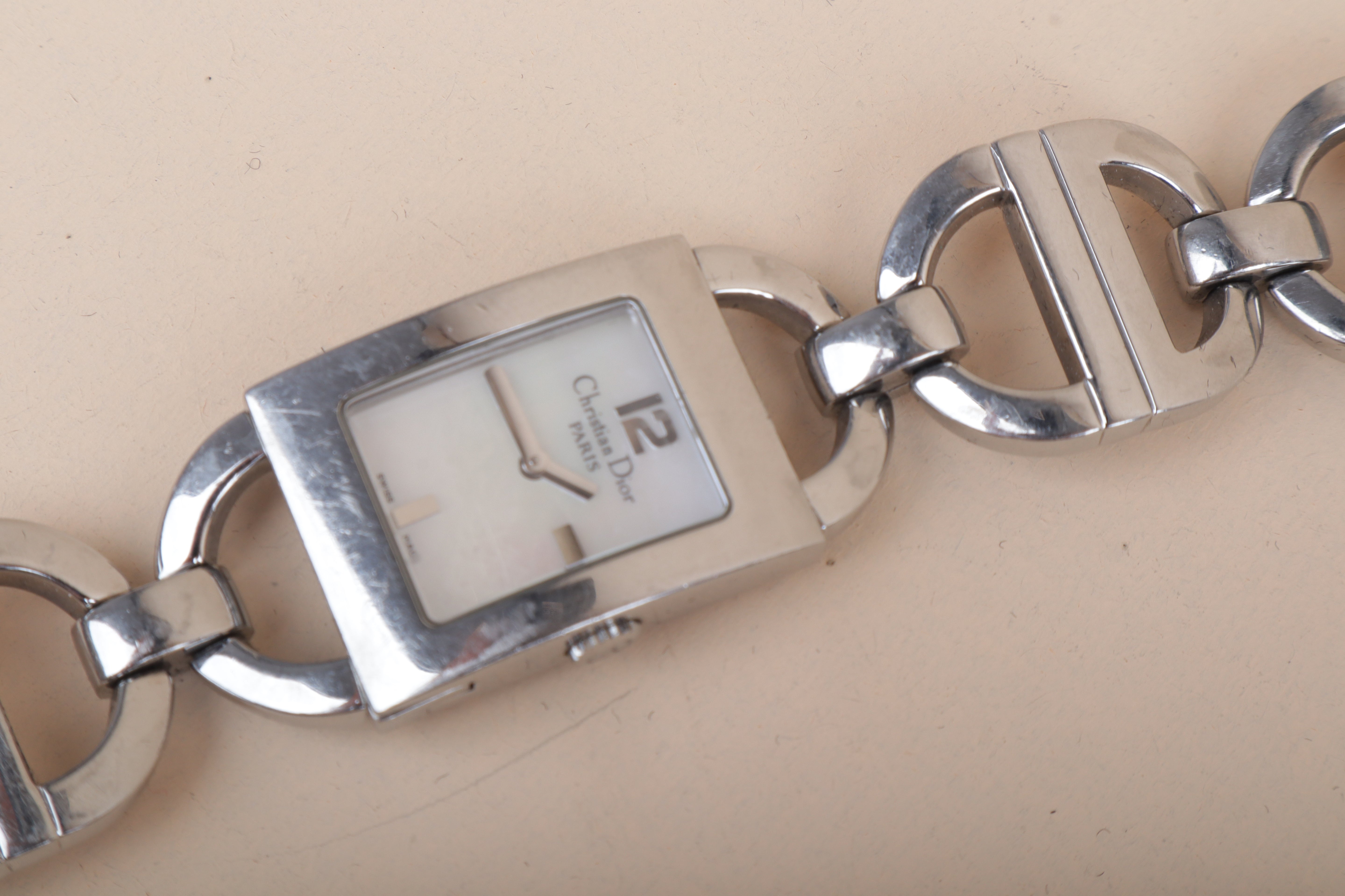 Christian Dior Silver Stainless Steel Maris CD 19mm Watch