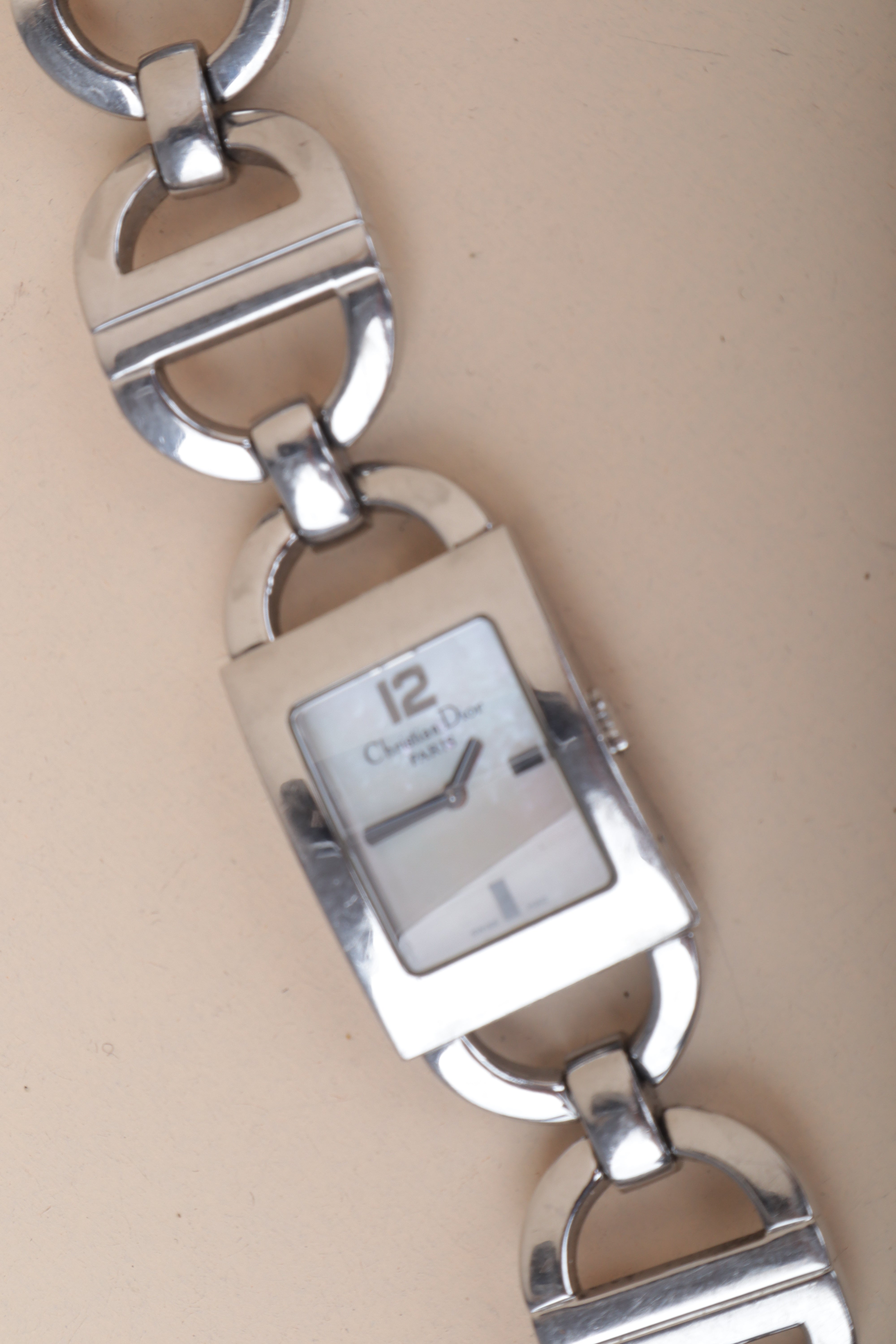 Christian Dior Silver Stainless Steel Maris CD 19mm Watch