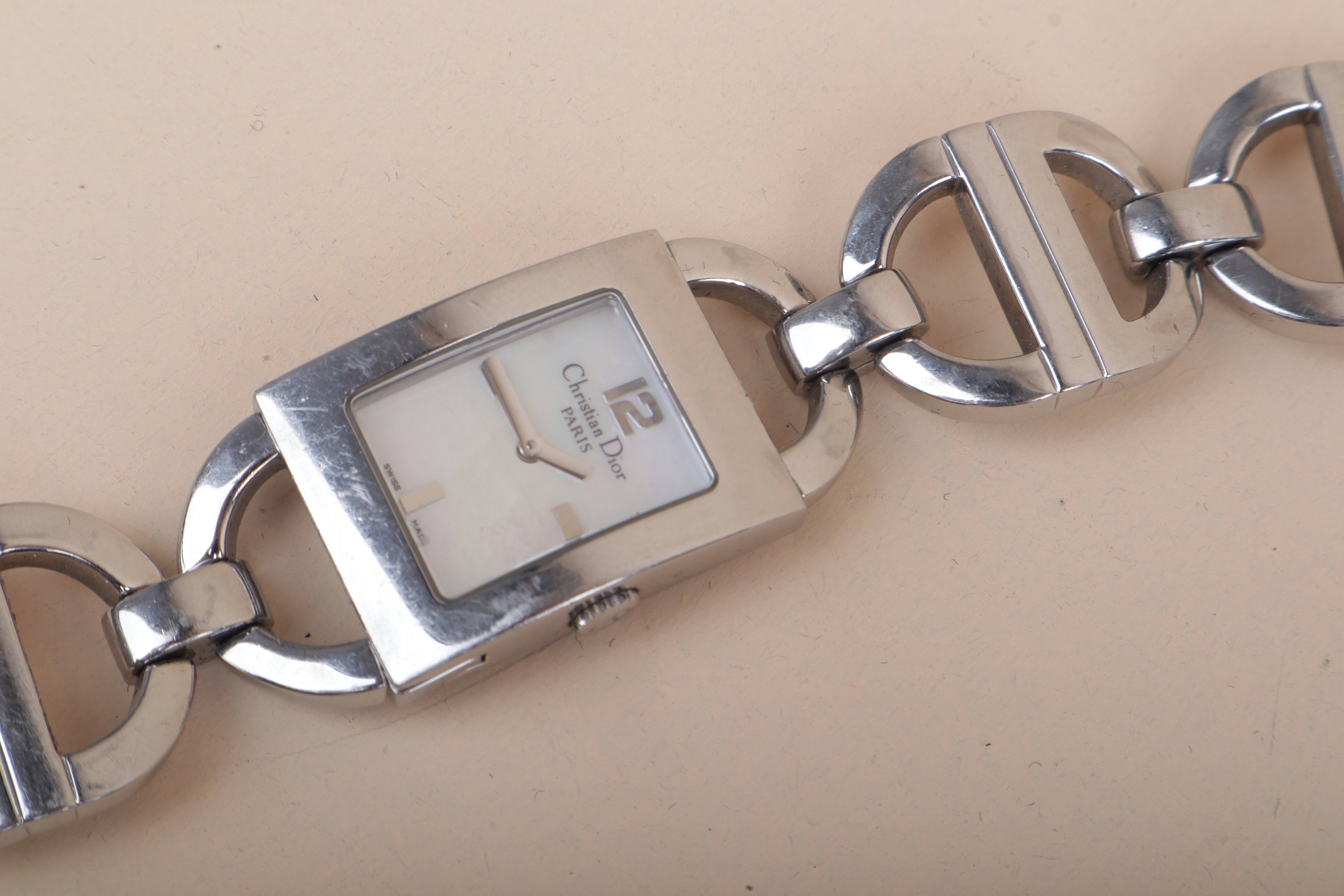 Christian Dior Silver Stainless Steel Maris CD 19mm Watch