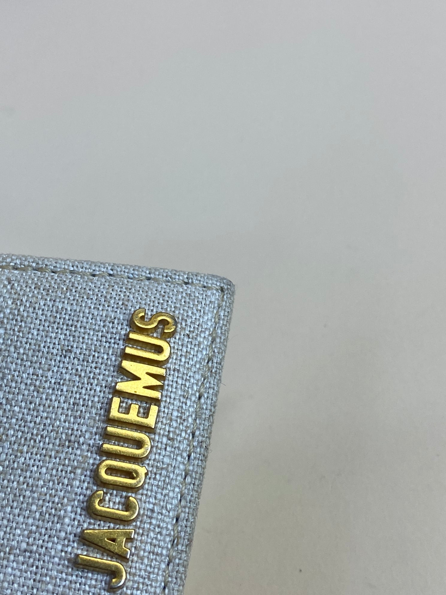 Jacquemus le Chiquita canvas beige mini crossbody