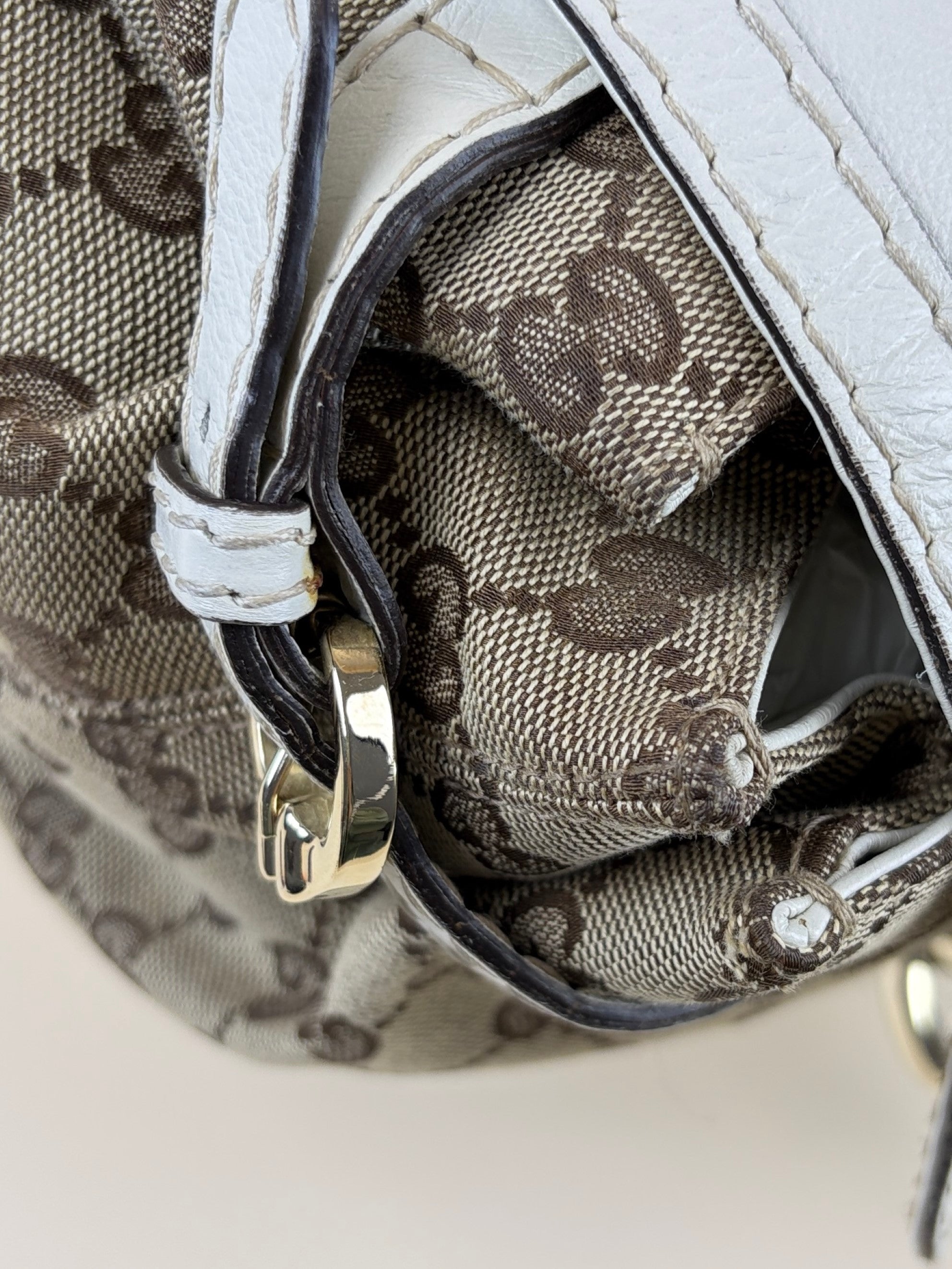 Gucci Bicolor GG Shoulder Bag